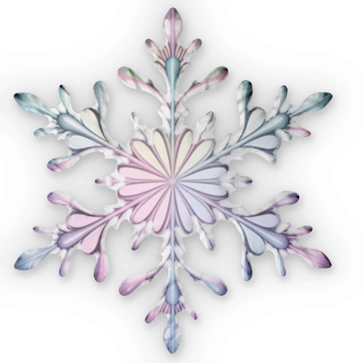 Snowflake Shaped Pillow — Decorative Winter Throw Cushion