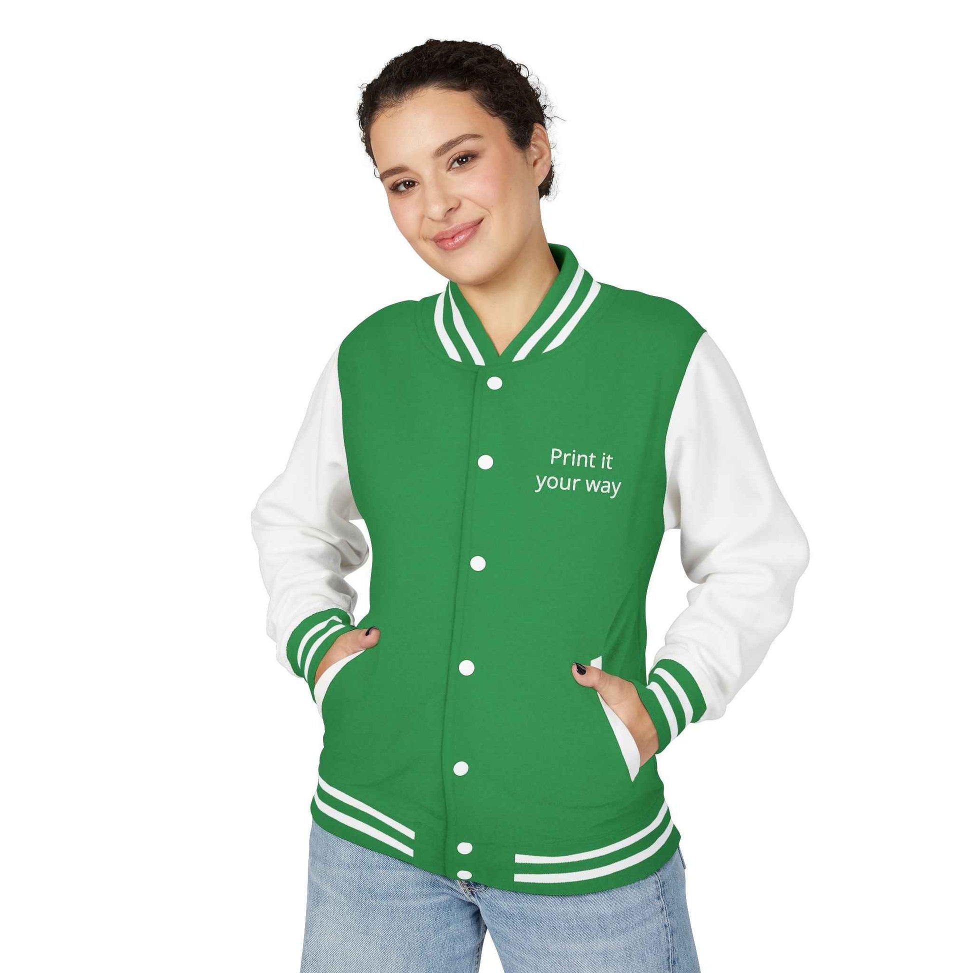 Letterman Jacket — "Print It Your Way" Customizable Varsity Jacket