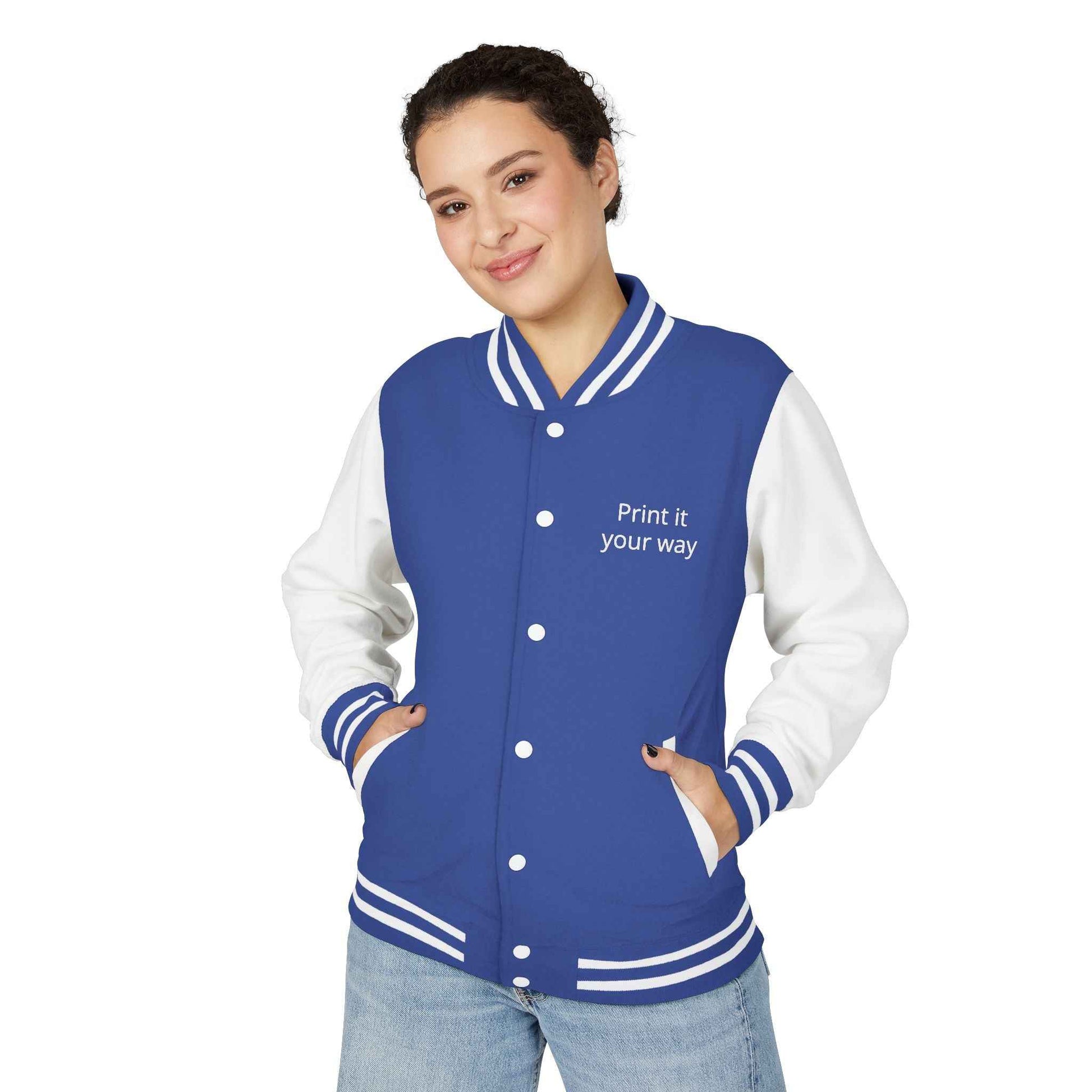 Letterman Jacket — "Print It Your Way" Customizable Varsity Jacket