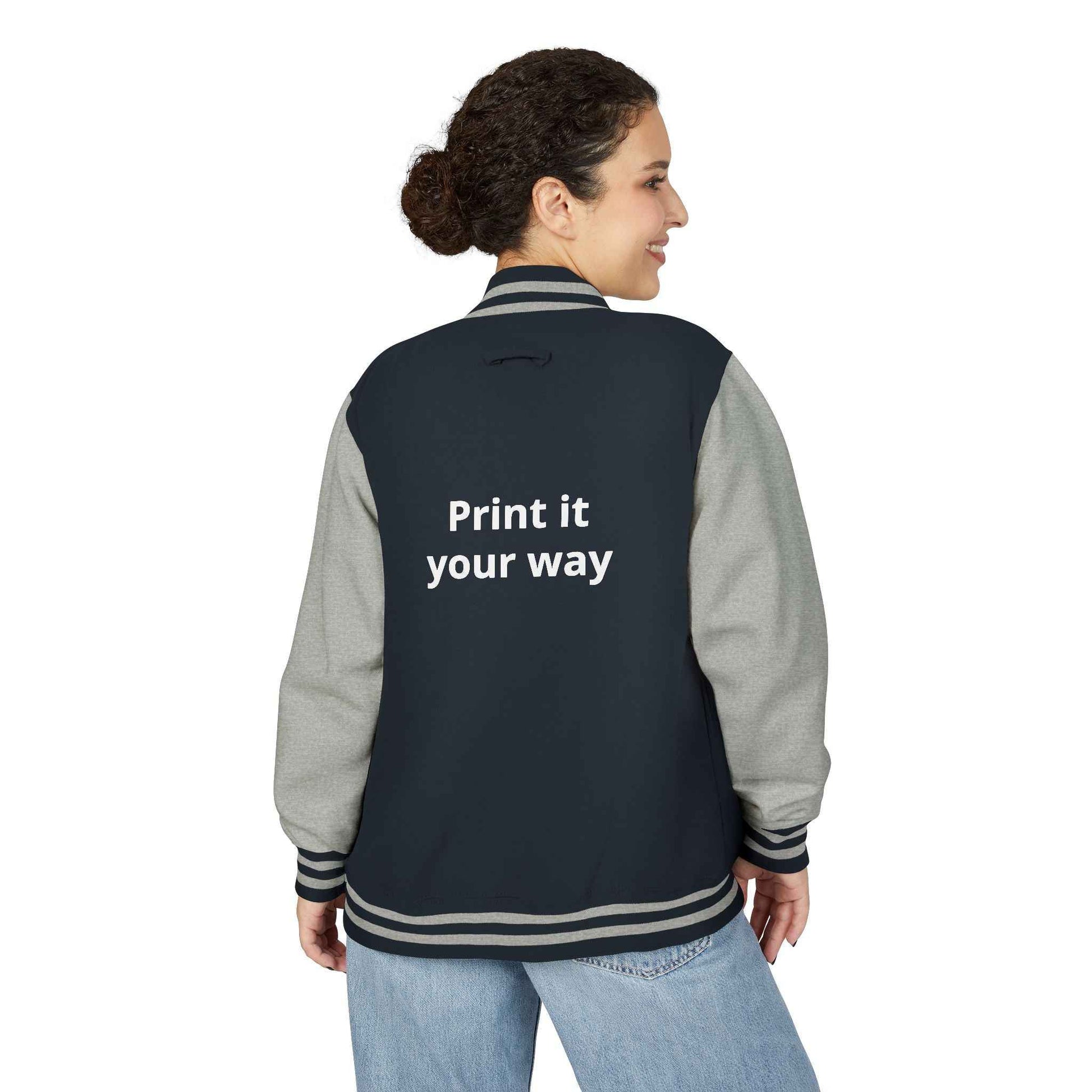 Letterman Jacket — "Print It Your Way" Customizable Varsity Jacket