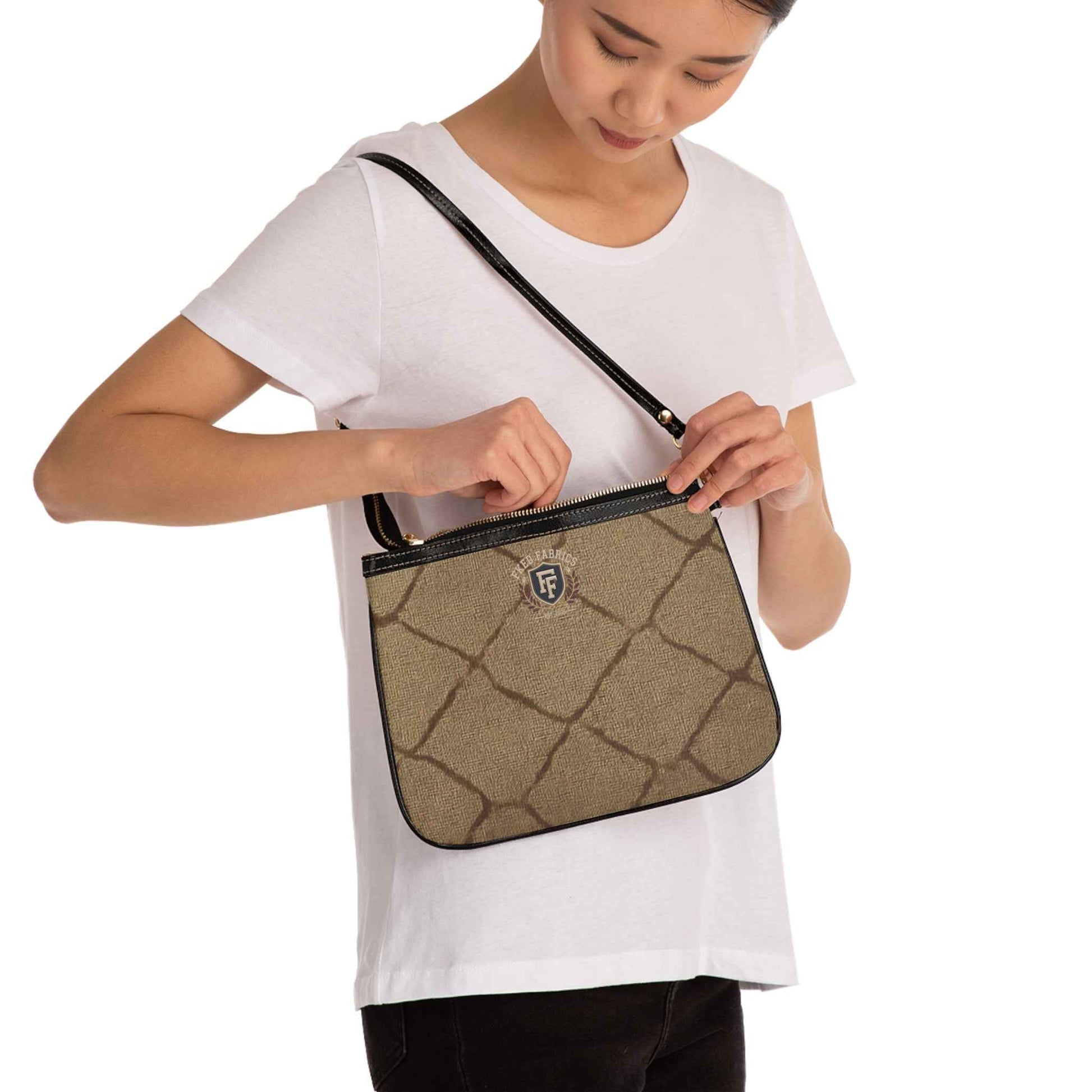 Quilted Pattern Small Shoulder Bag — Casual Everyday Crossbody Purse