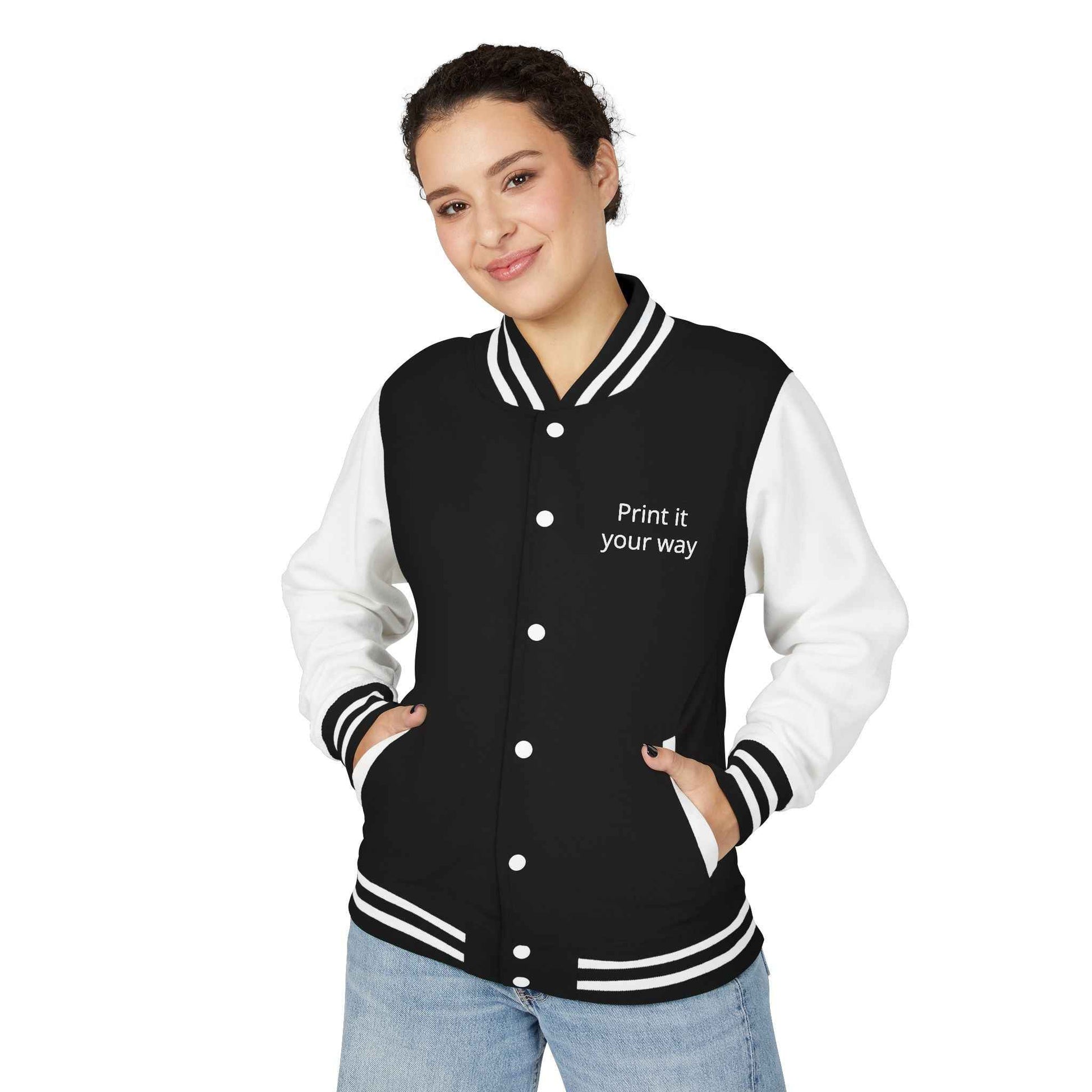 Letterman Jacket — "Print It Your Way" Customizable Varsity Jacket