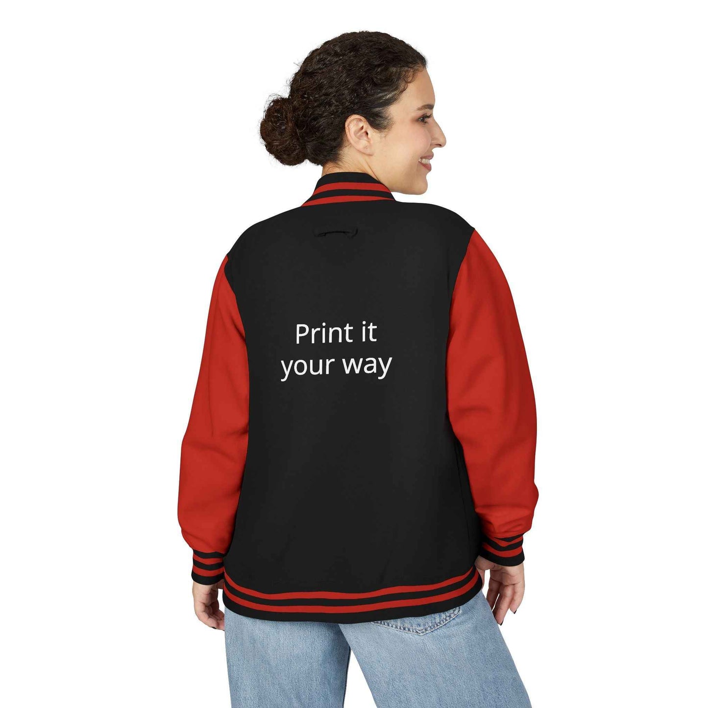 Letterman Jacket — "Print It Your Way" Customizable Varsity Jacket