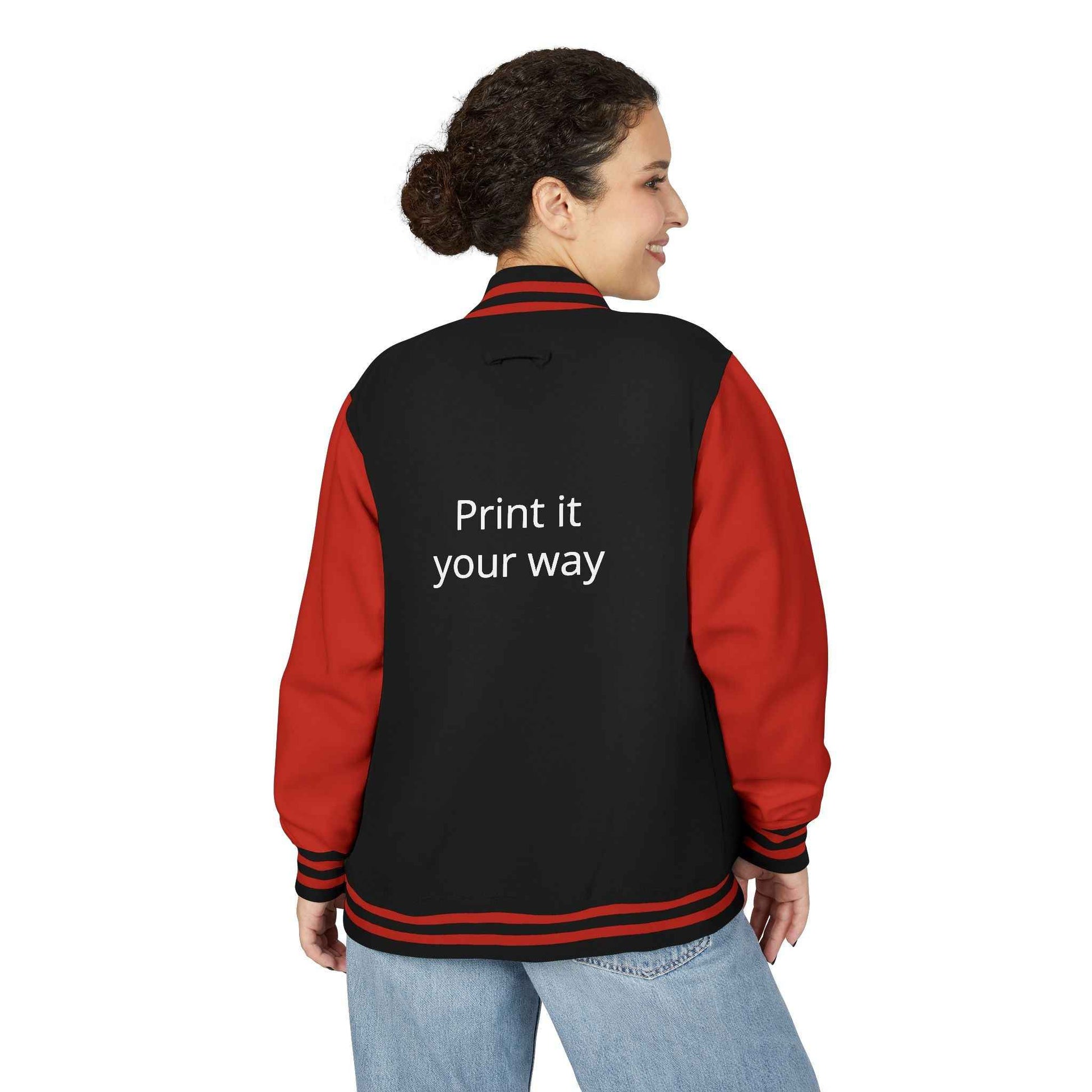 Letterman Jacket — "Print It Your Way" Customizable Varsity Jacket