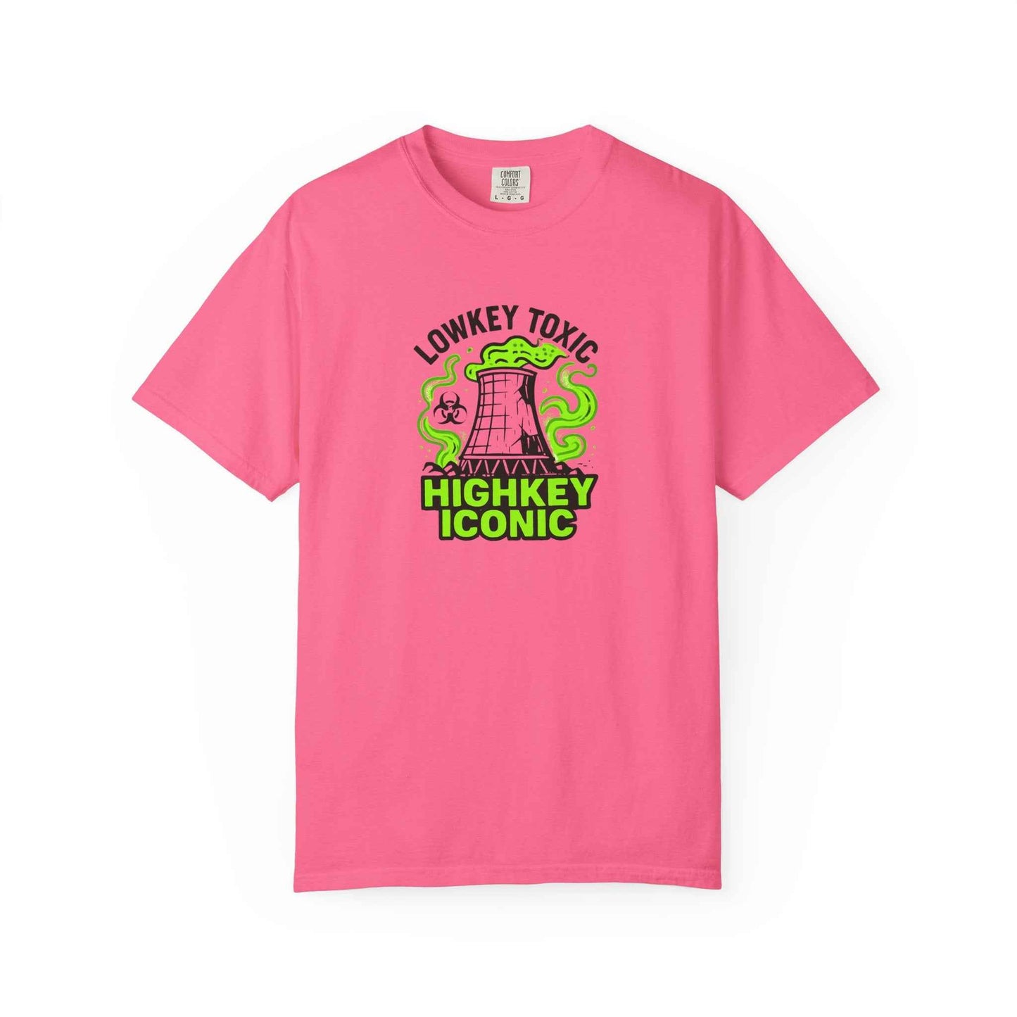 T-Shirt — "Lowkey Toxic, Highkey Iconic" Nuclear Monster Graphic Tee