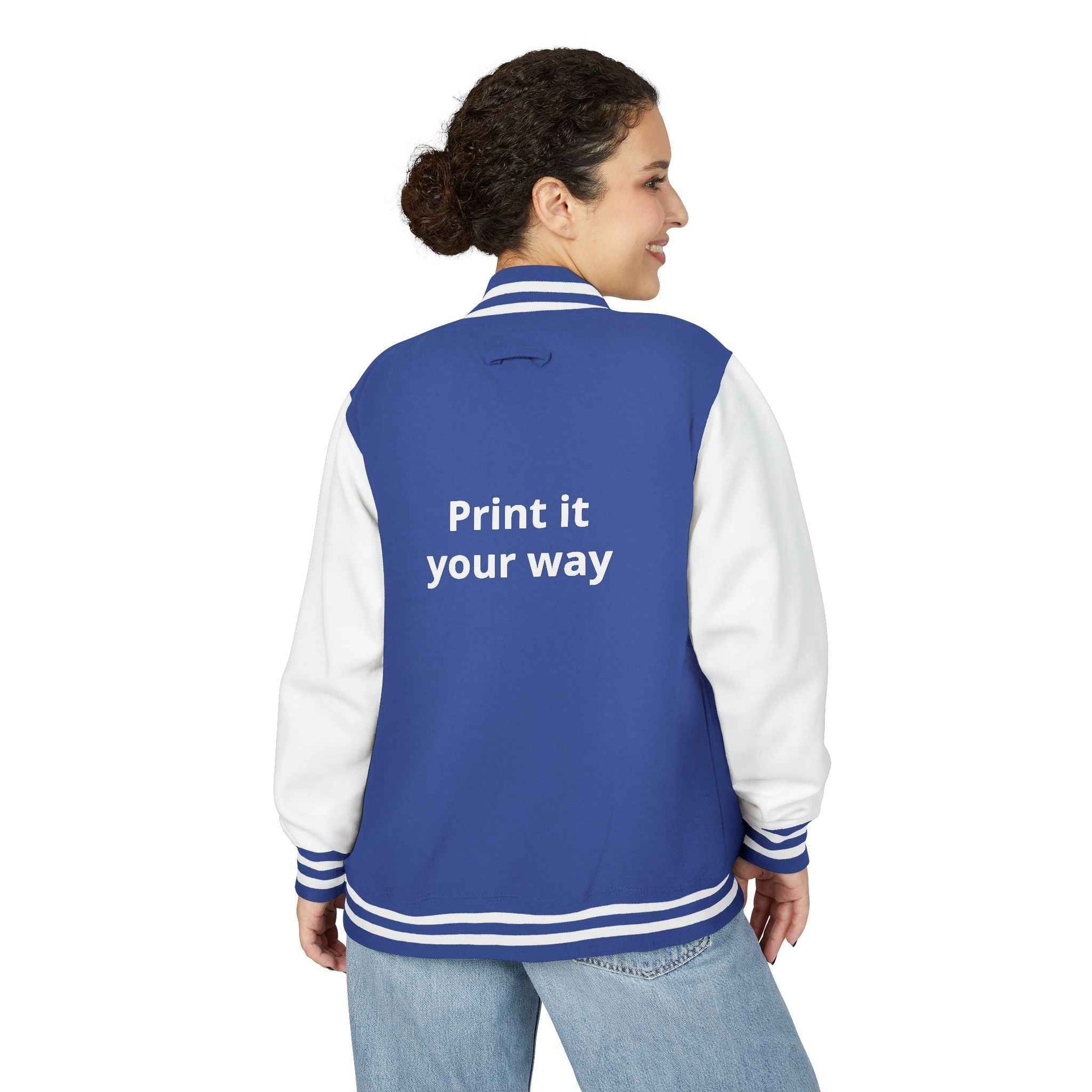 Letterman Jacket — "Print It Your Way" Customizable Varsity Jacket