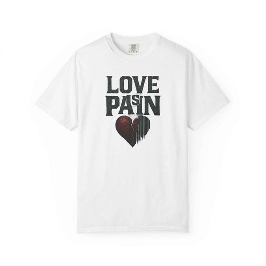 Love Is Pain T-Shirt — Distressed Heart Graphic Tee