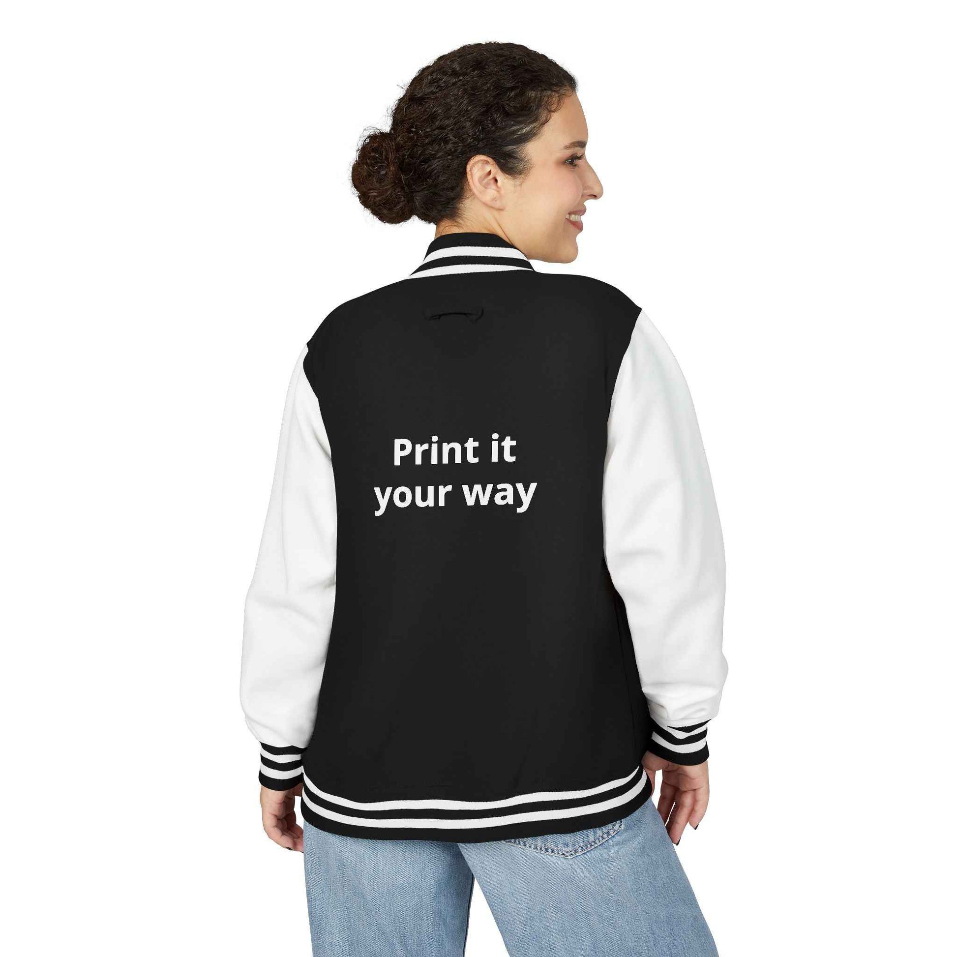 Letterman Jacket — "Print It Your Way" Customizable Varsity Jacket