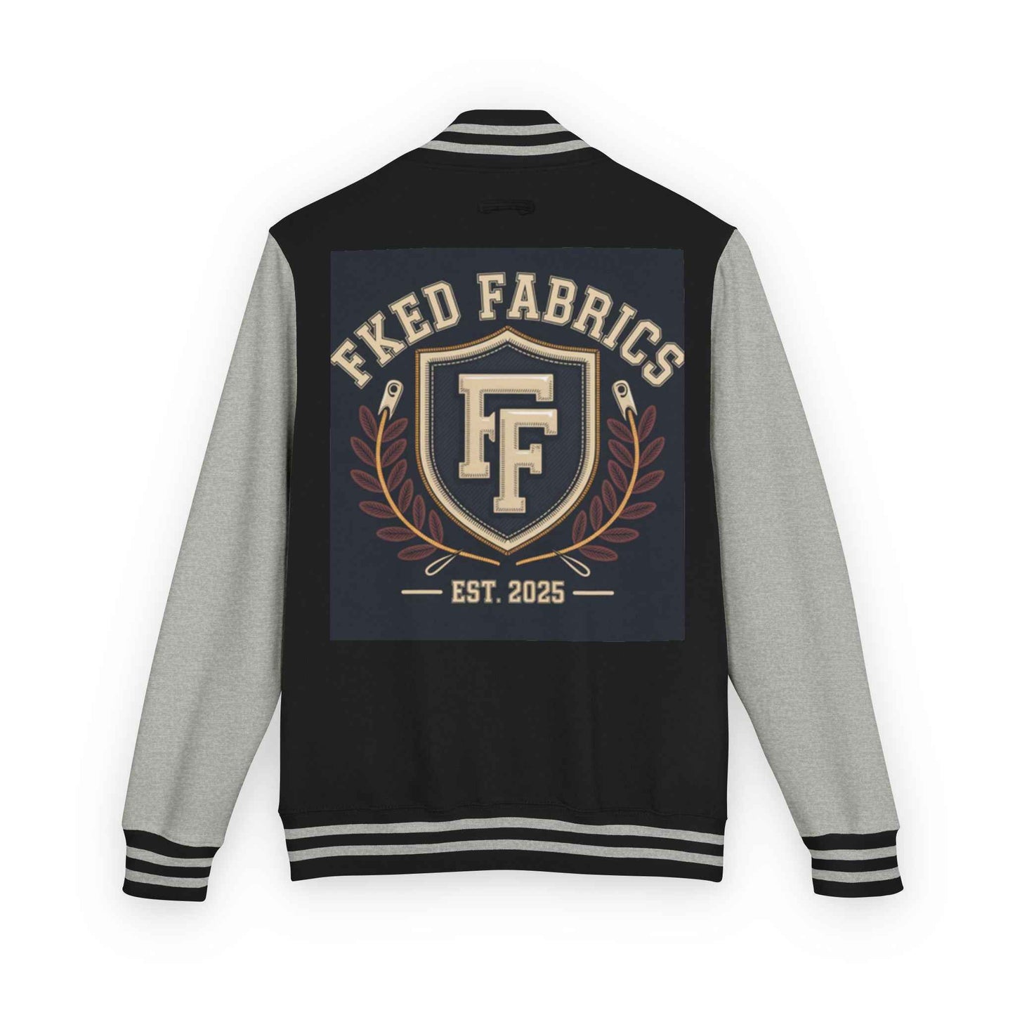 Fked Fabrics Letterman Jacket – Retro Crest Varsity Bomber