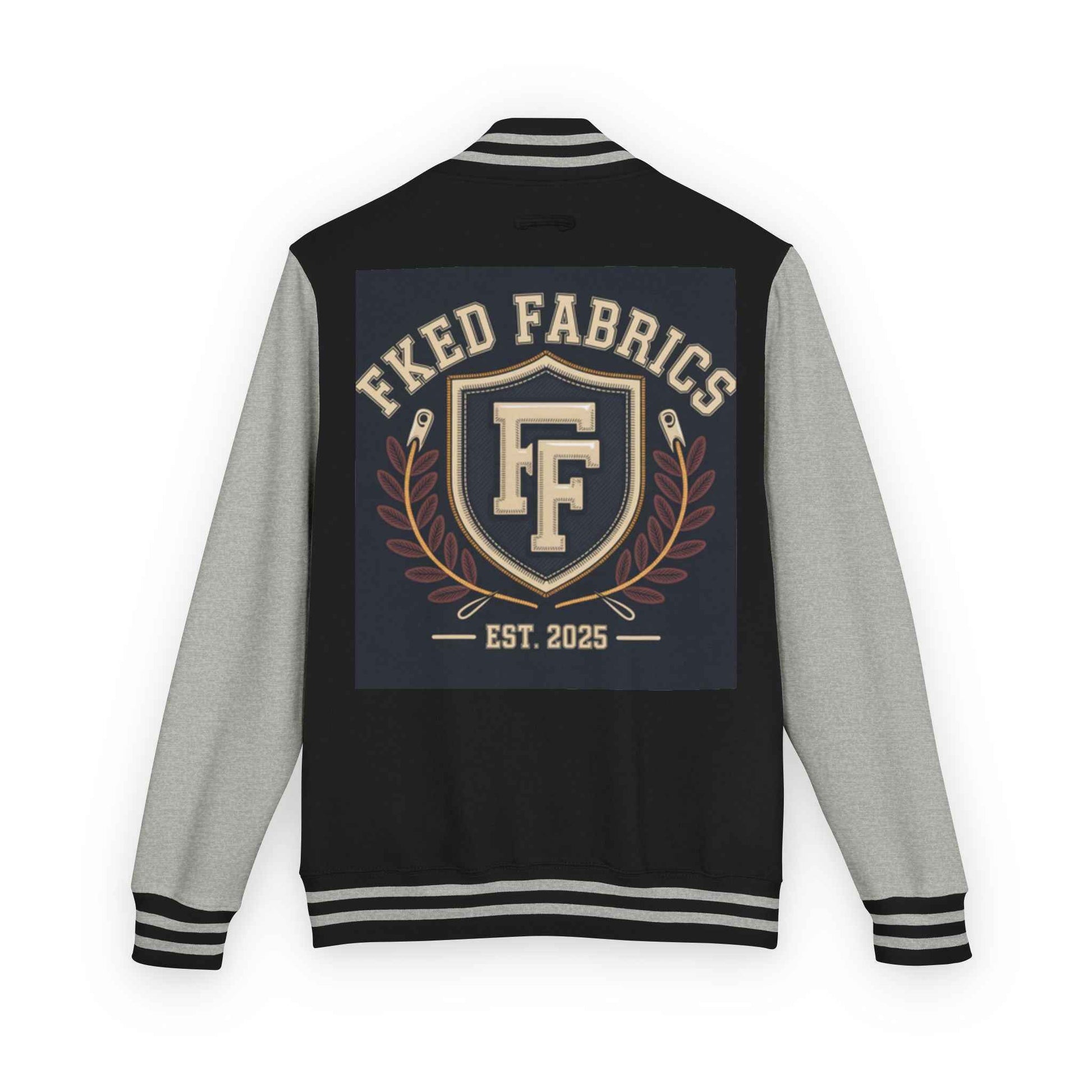 Fked Fabrics Letterman Jacket – Retro Crest Varsity Bomber