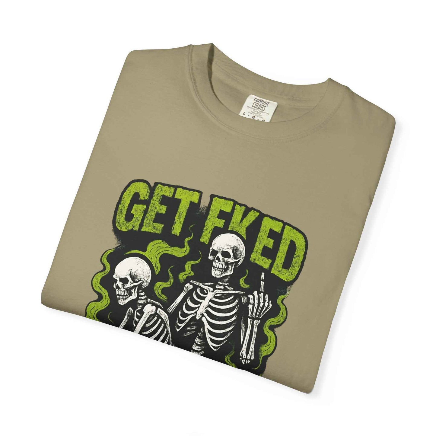 Get Fked Skeletons T-Shirt — Edgy Goth Skull Graphic Tee