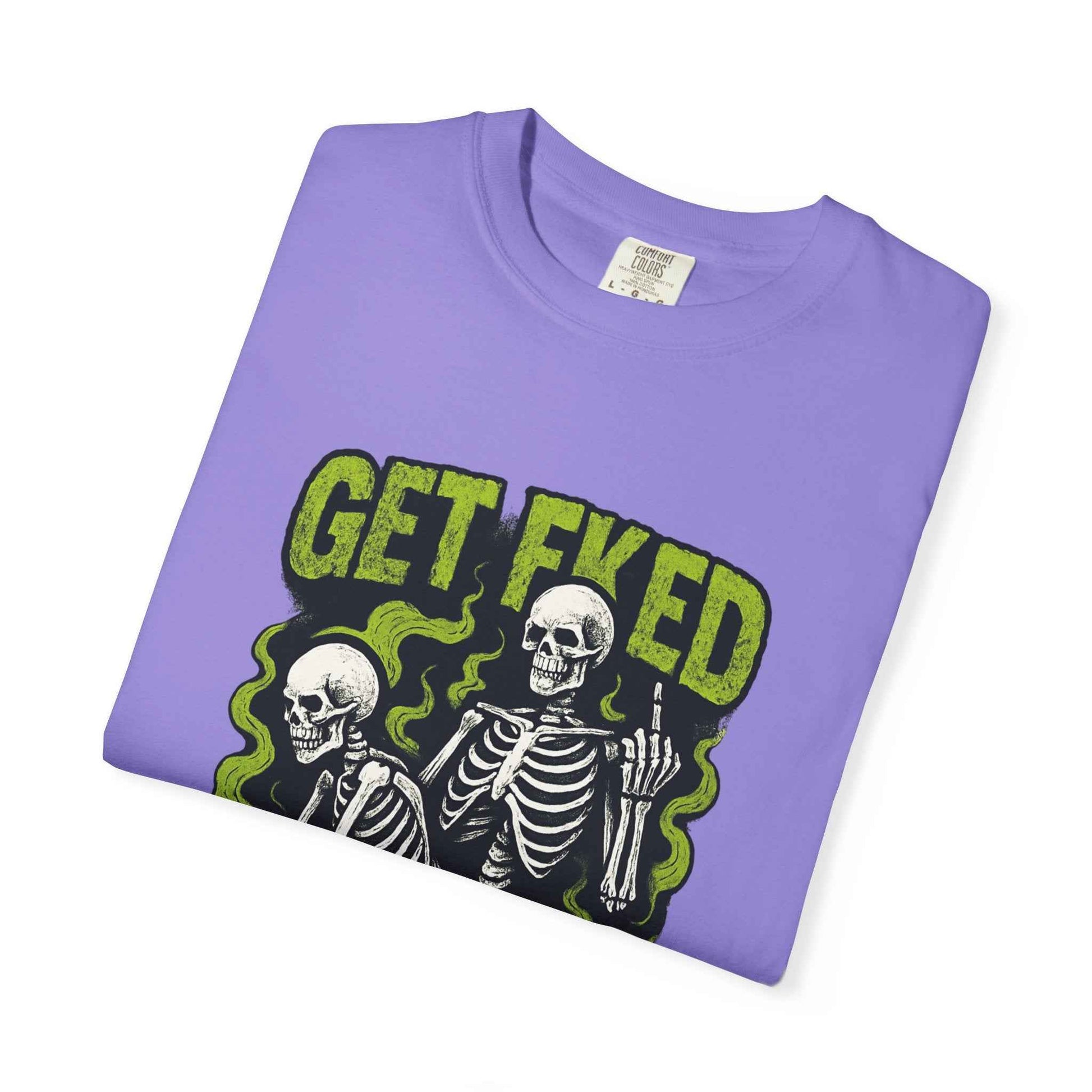 Get Fked Skeletons T-Shirt — Edgy Goth Skull Graphic Tee