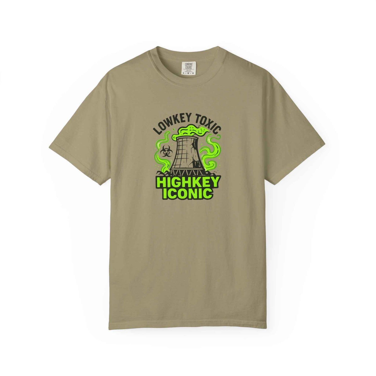 T-Shirt — "Lowkey Toxic, Highkey Iconic" Nuclear Monster Graphic Tee
