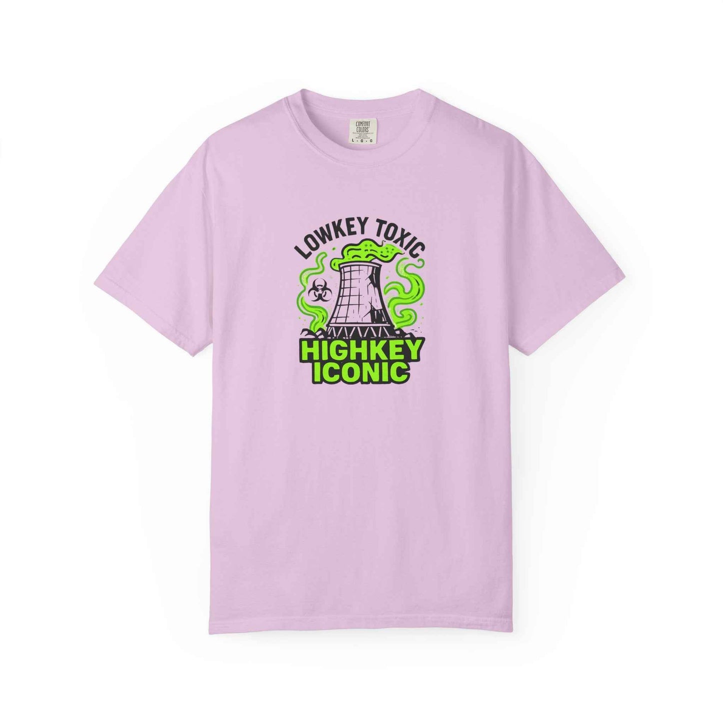 T-Shirt — "Lowkey Toxic, Highkey Iconic" Nuclear Monster Graphic Tee