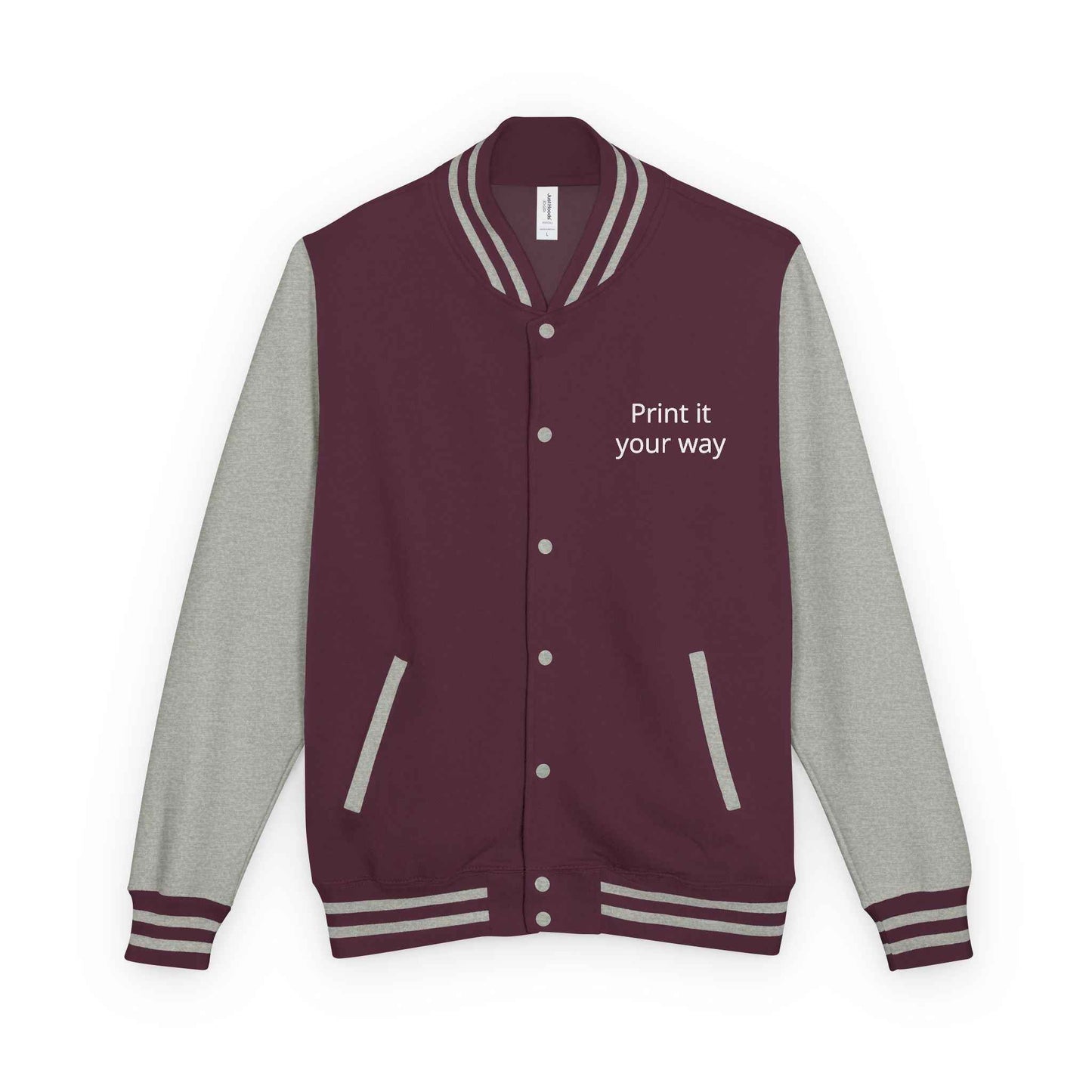 Letterman Jacket — "Print It Your Way" Customizable Varsity Jacket