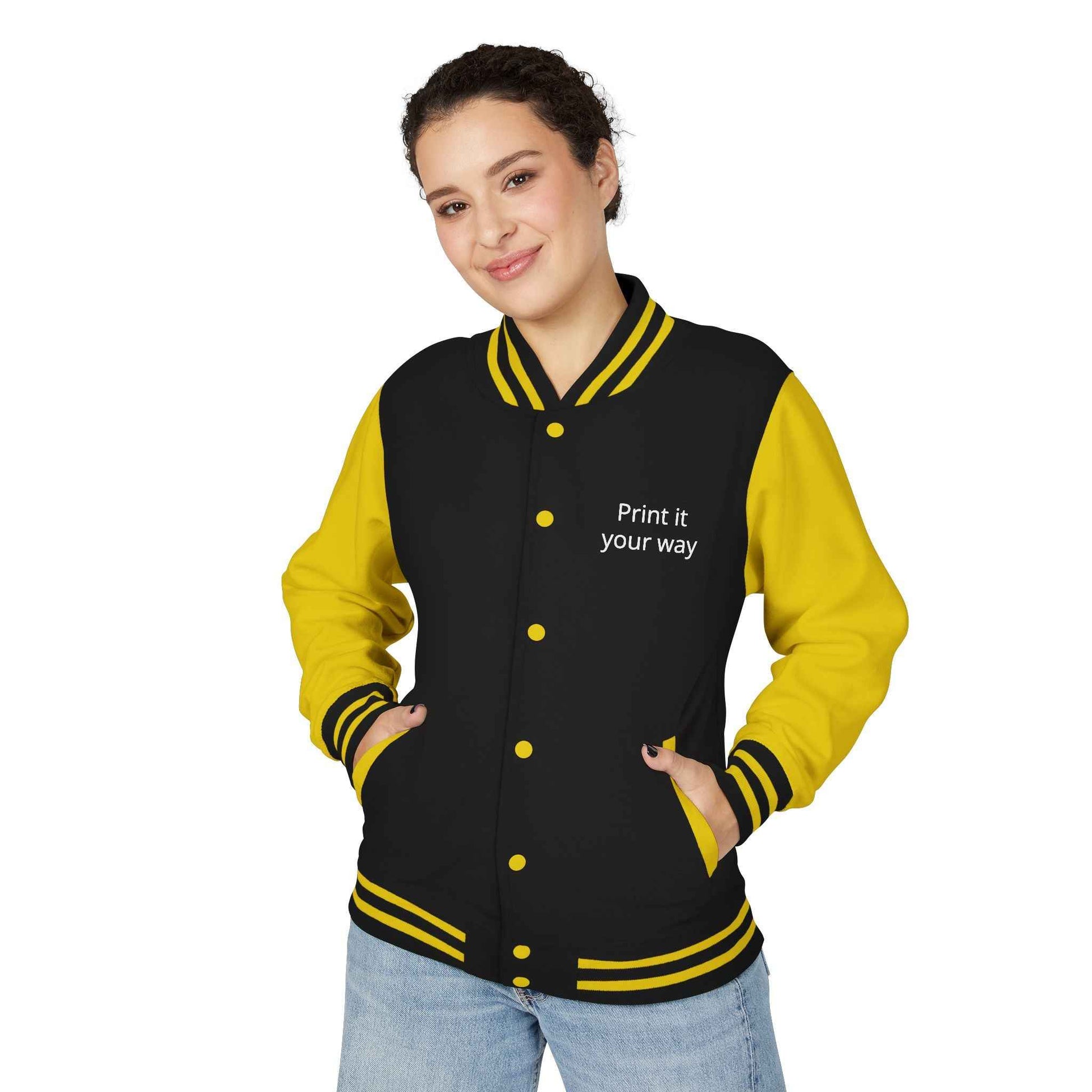 Letterman Jacket — "Print It Your Way" Customizable Varsity Jacket