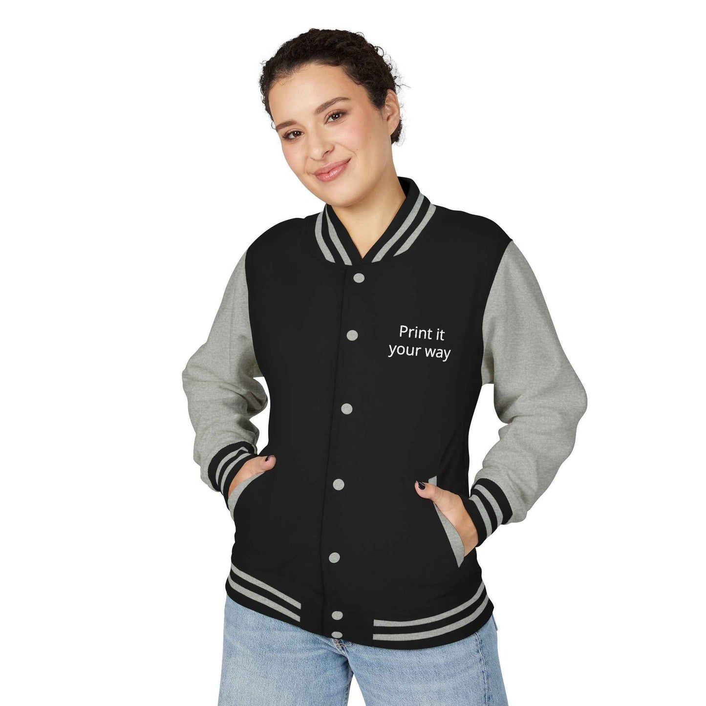 Letterman Jacket — "Print It Your Way" Customizable Varsity Jacket