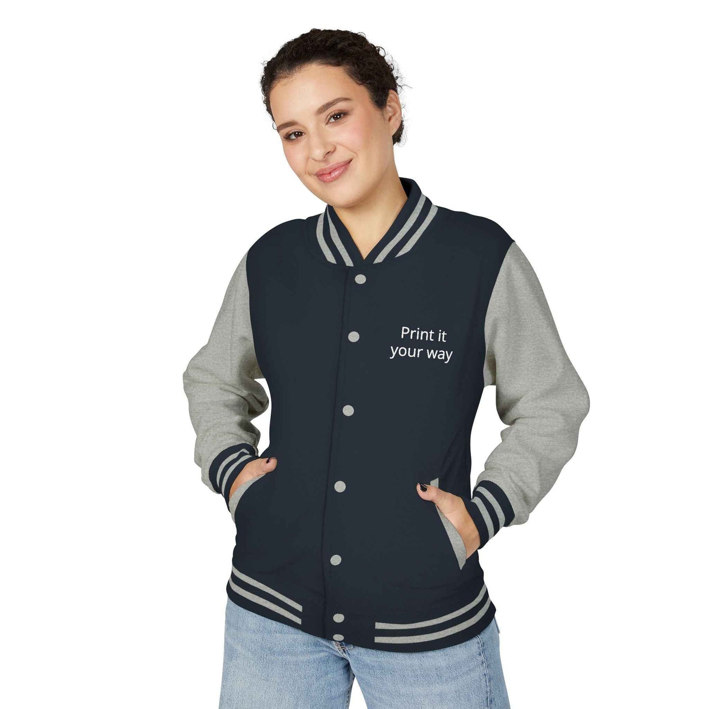 Letterman Jacket — "Print It Your Way" Customizable Varsity Jacket