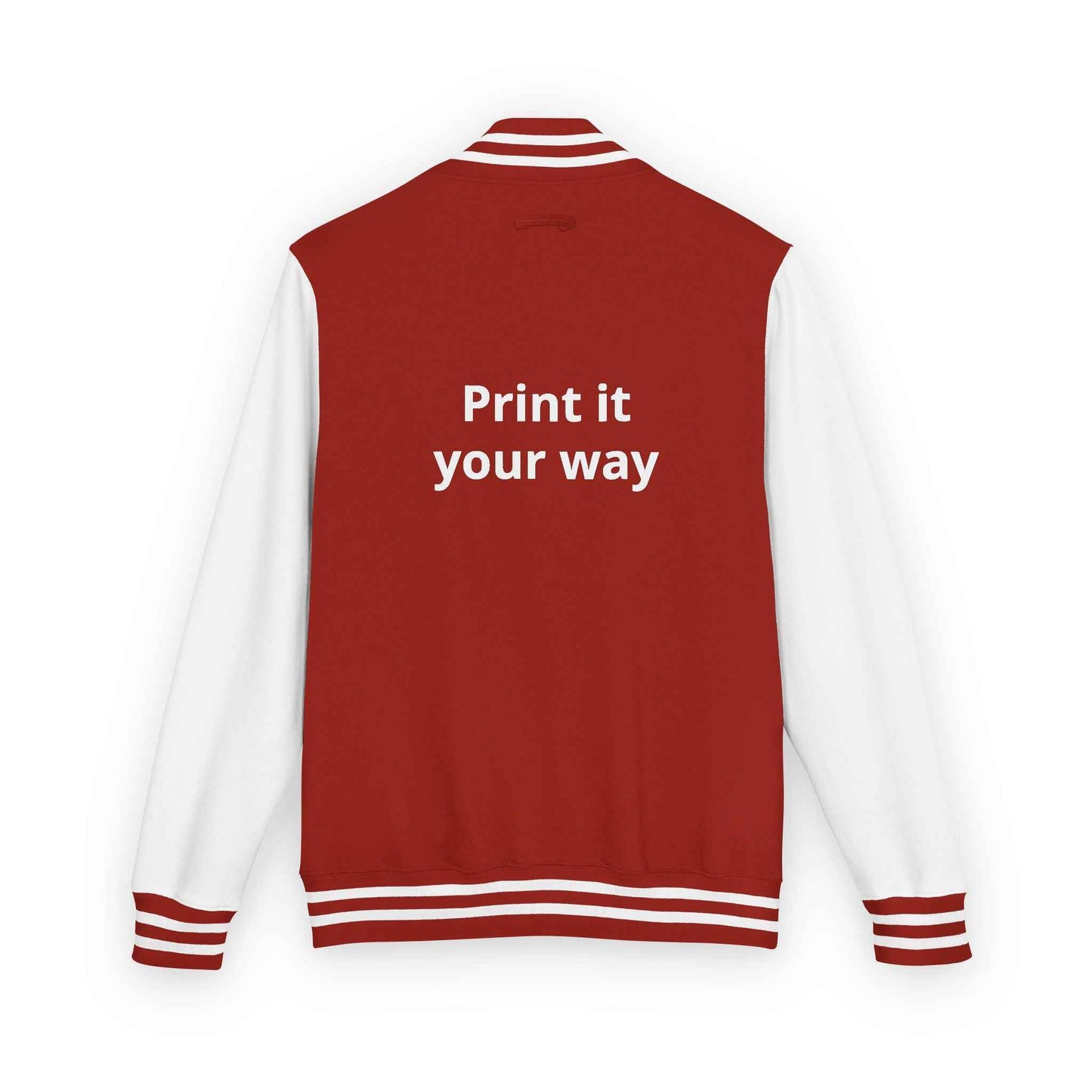 Letterman Jacket — "Print It Your Way" Customizable Varsity Jacket