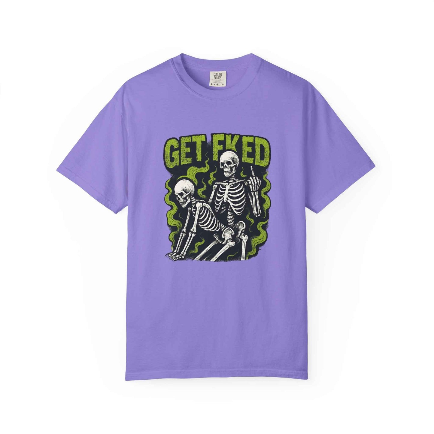 Get Fked Skeletons T-Shirt — Edgy Goth Skull Graphic Tee