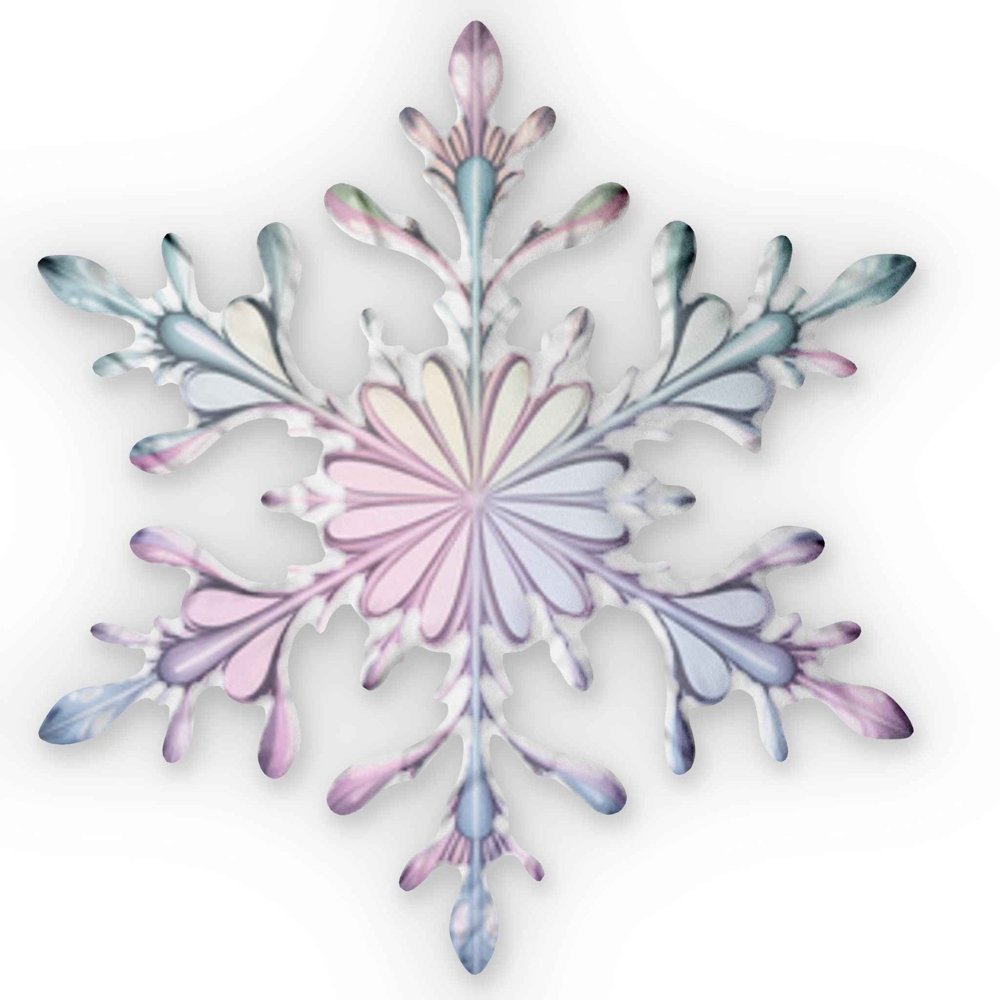 Snowflake Shaped Pillow — Decorative Winter Throw Cushion