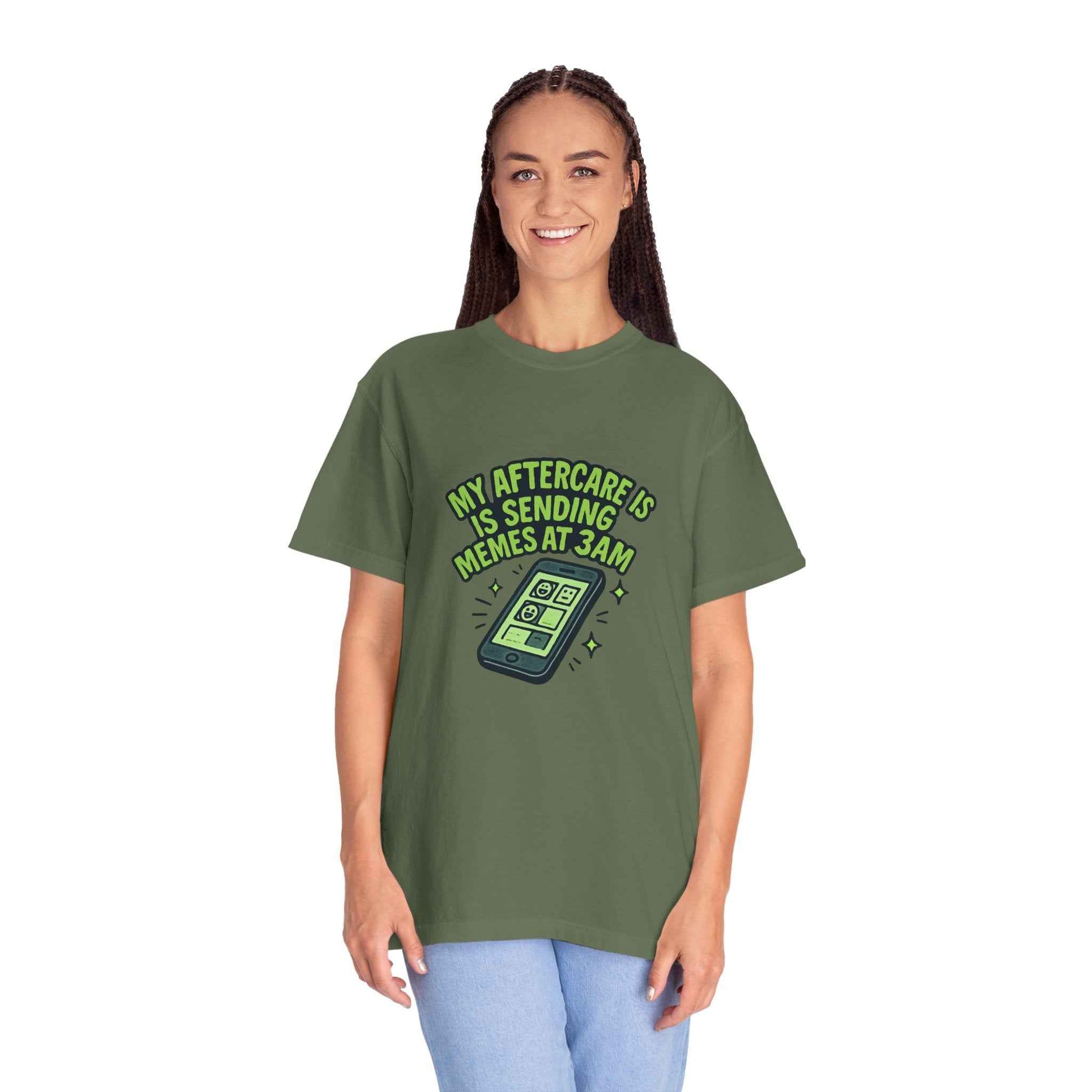 T-Shirt — "My Aftercare Is Sending Memes at 3AM" Graphic Tee