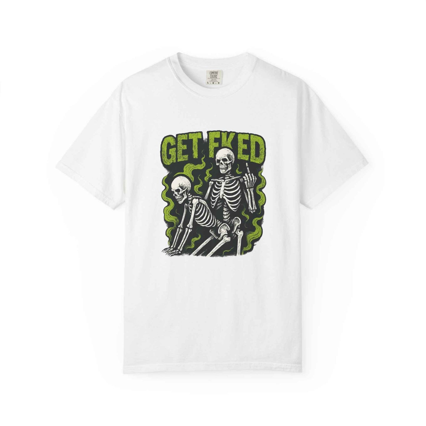 Get Fked Skeletons T-Shirt — Edgy Goth Skull Graphic Tee