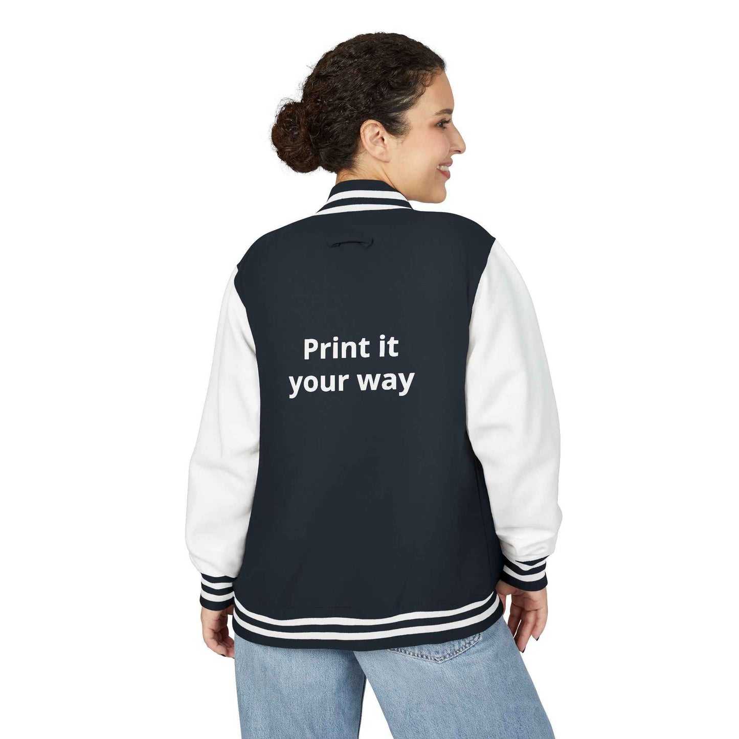 Letterman Jacket — "Print It Your Way" Customizable Varsity Jacket