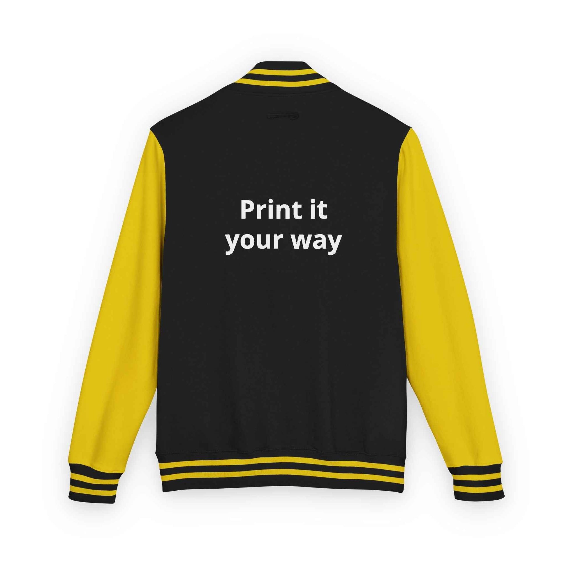 Letterman Jacket — "Print It Your Way" Customizable Varsity Jacket