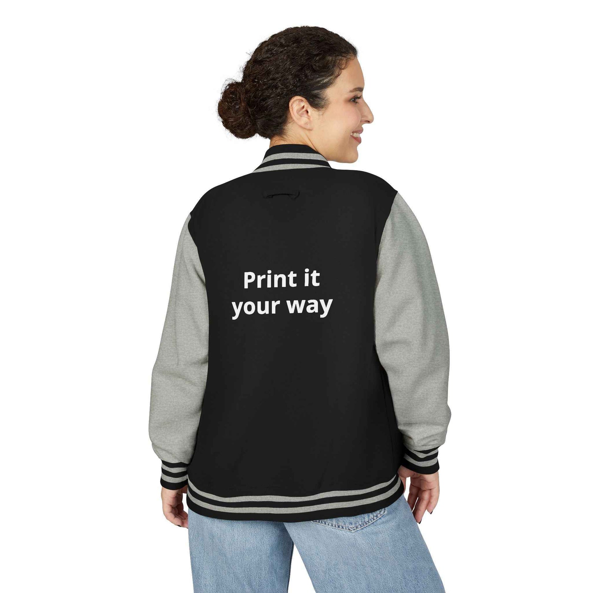 Letterman Jacket — "Print It Your Way" Customizable Varsity Jacket