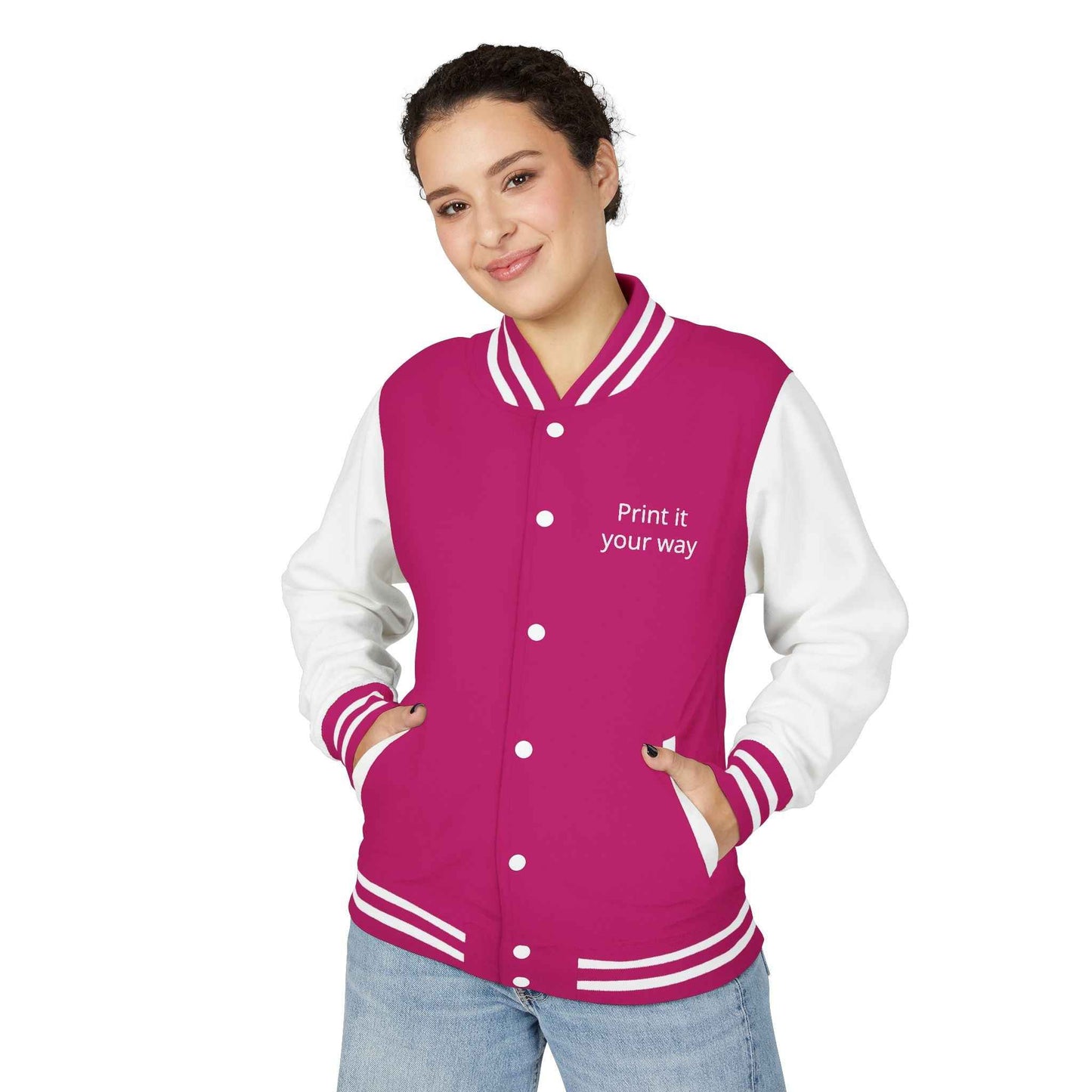 Letterman Jacket — "Print It Your Way" Customizable Varsity Jacket