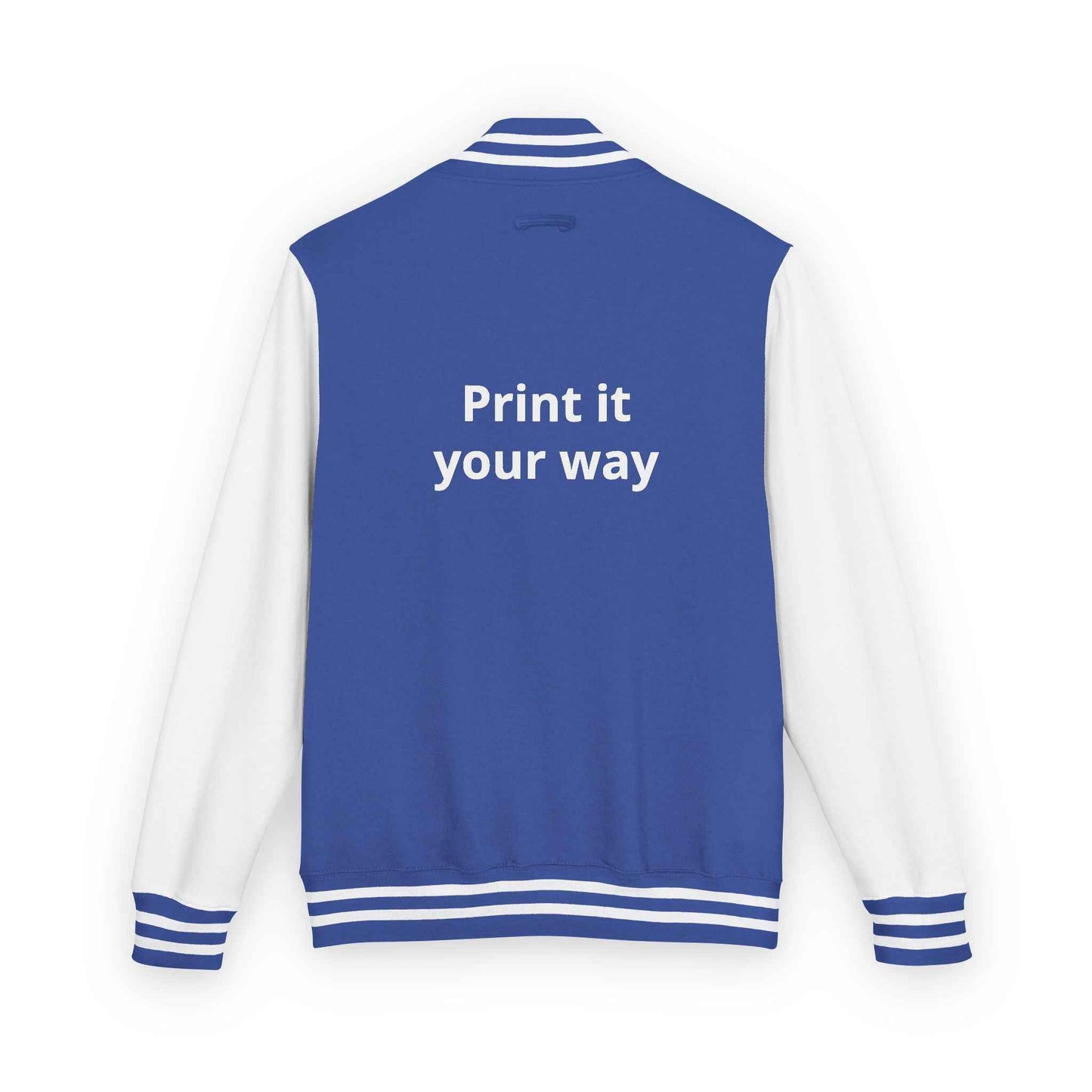 Letterman Jacket — "Print It Your Way" Customizable Varsity Jacket