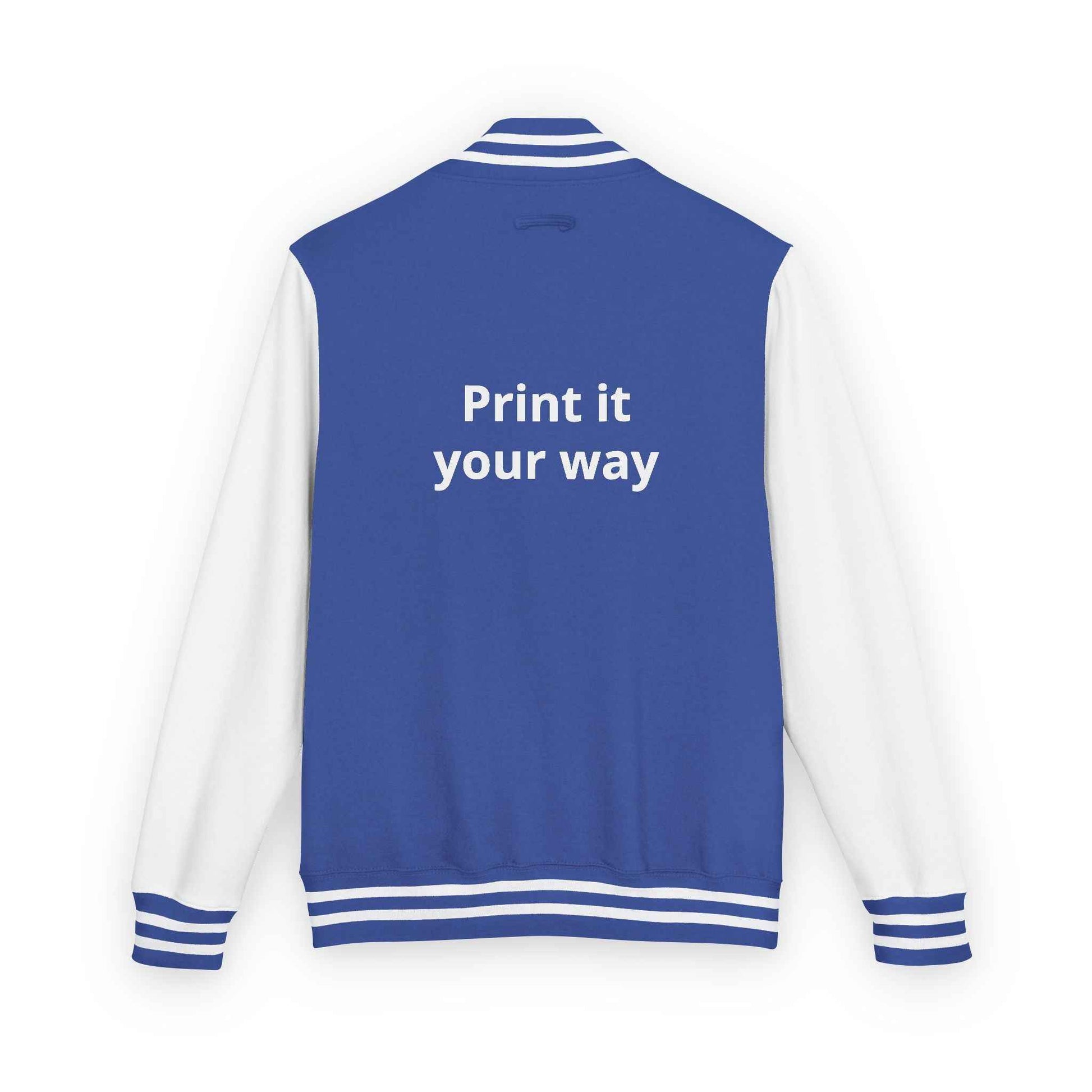 Letterman Jacket — "Print It Your Way" Customizable Varsity Jacket