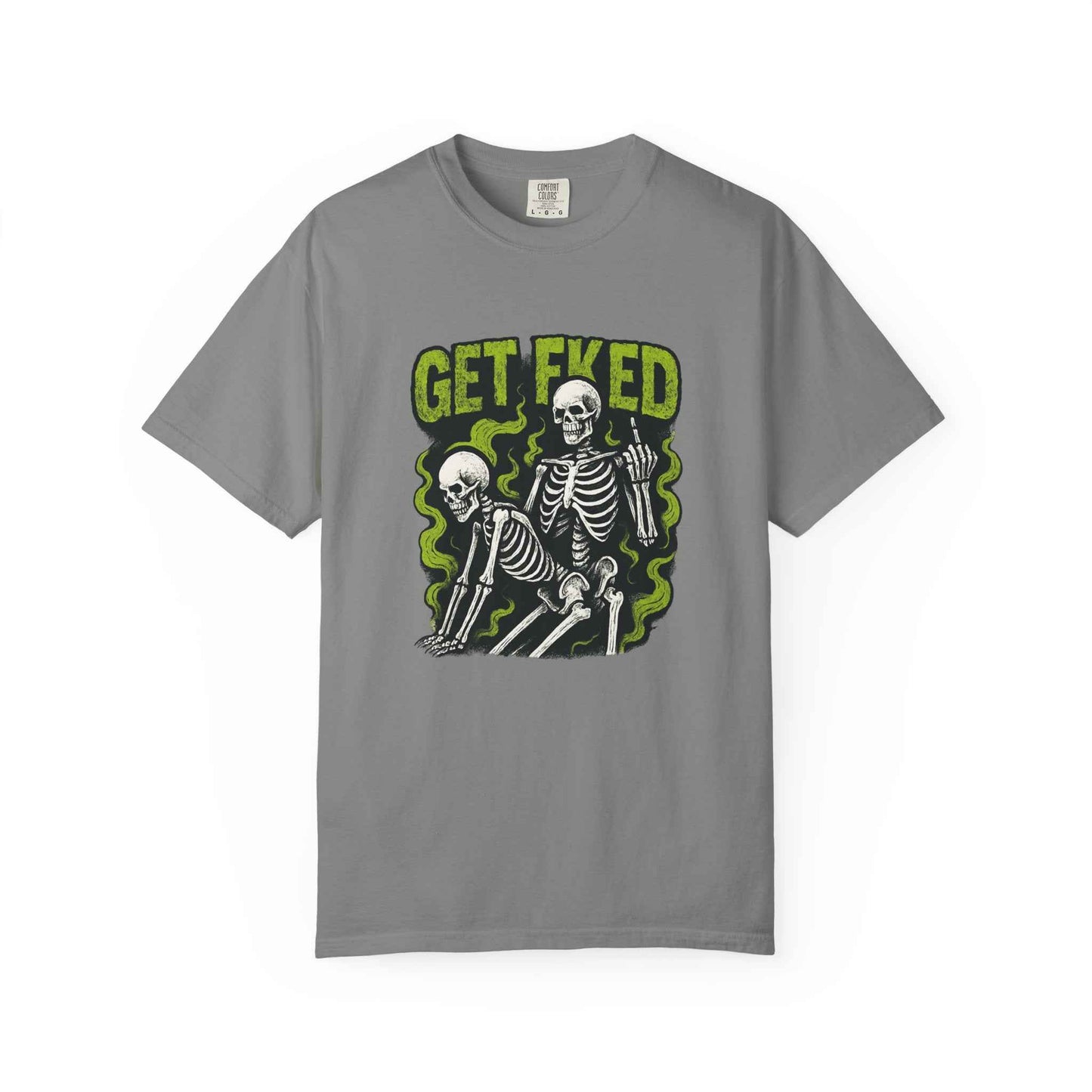 Get Fked Skeletons T-Shirt — Edgy Goth Skull Graphic Tee