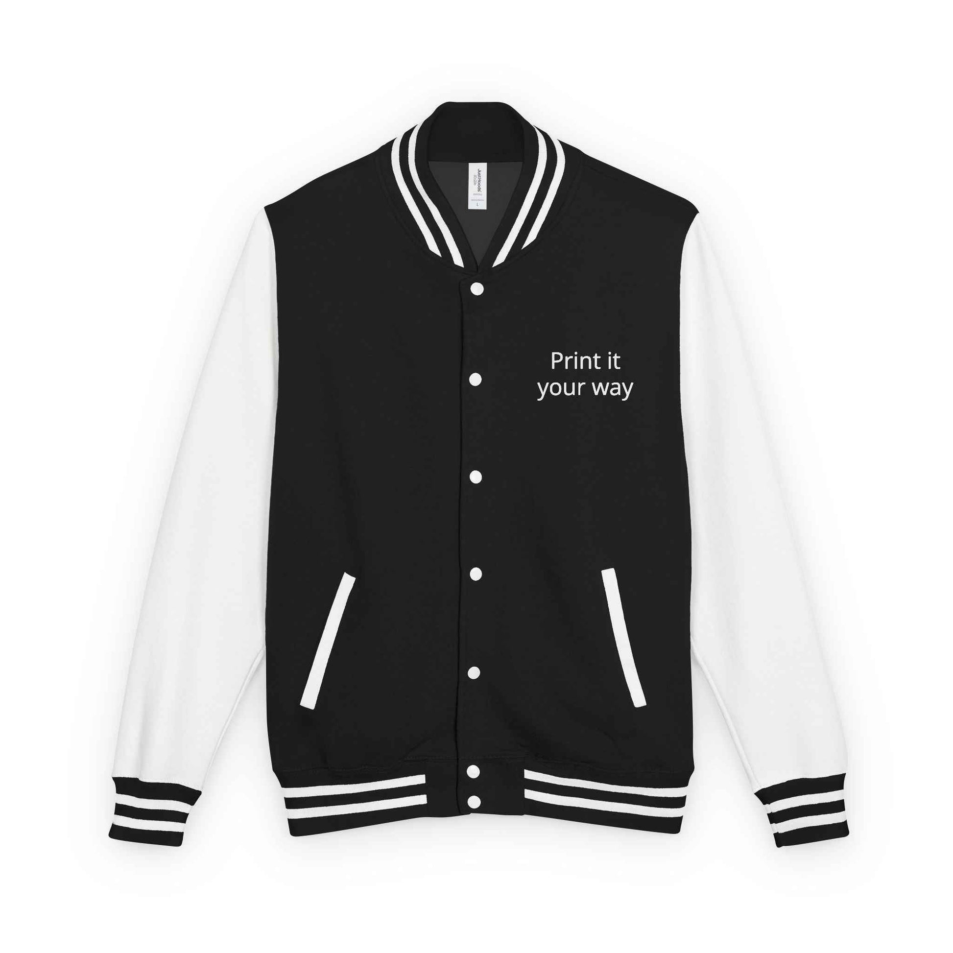 Letterman Jacket — "Print It Your Way" Customizable Varsity Jacket