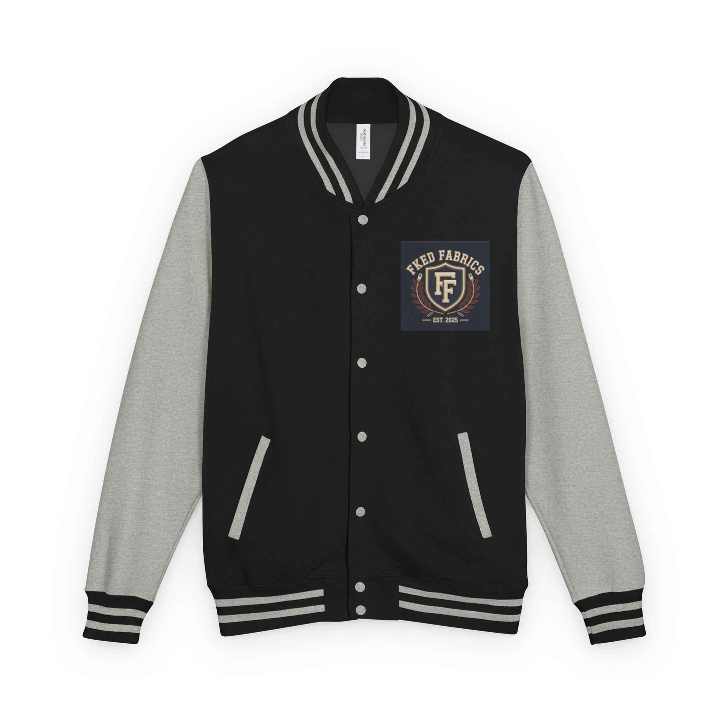 Fked Fabrics Letterman Jacket – Retro Crest Varsity Bomber