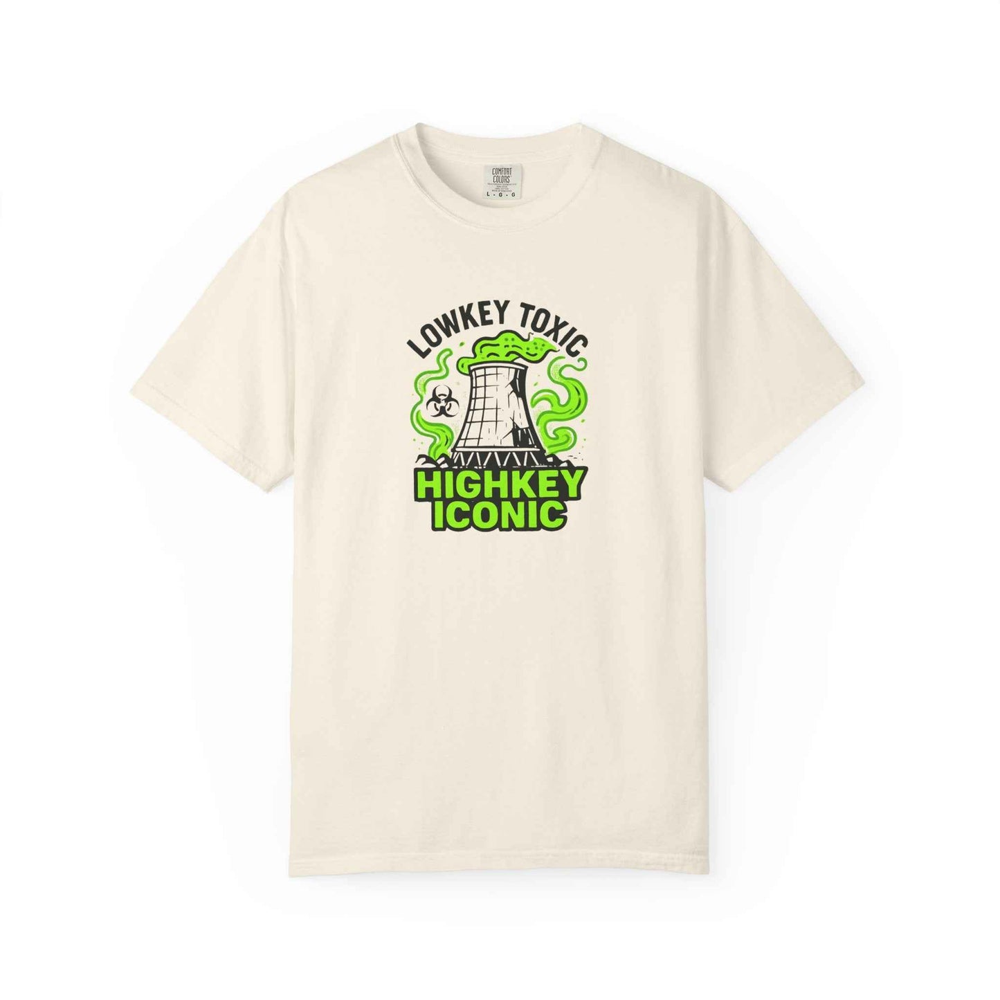T-Shirt — "Lowkey Toxic, Highkey Iconic" Nuclear Monster Graphic Tee