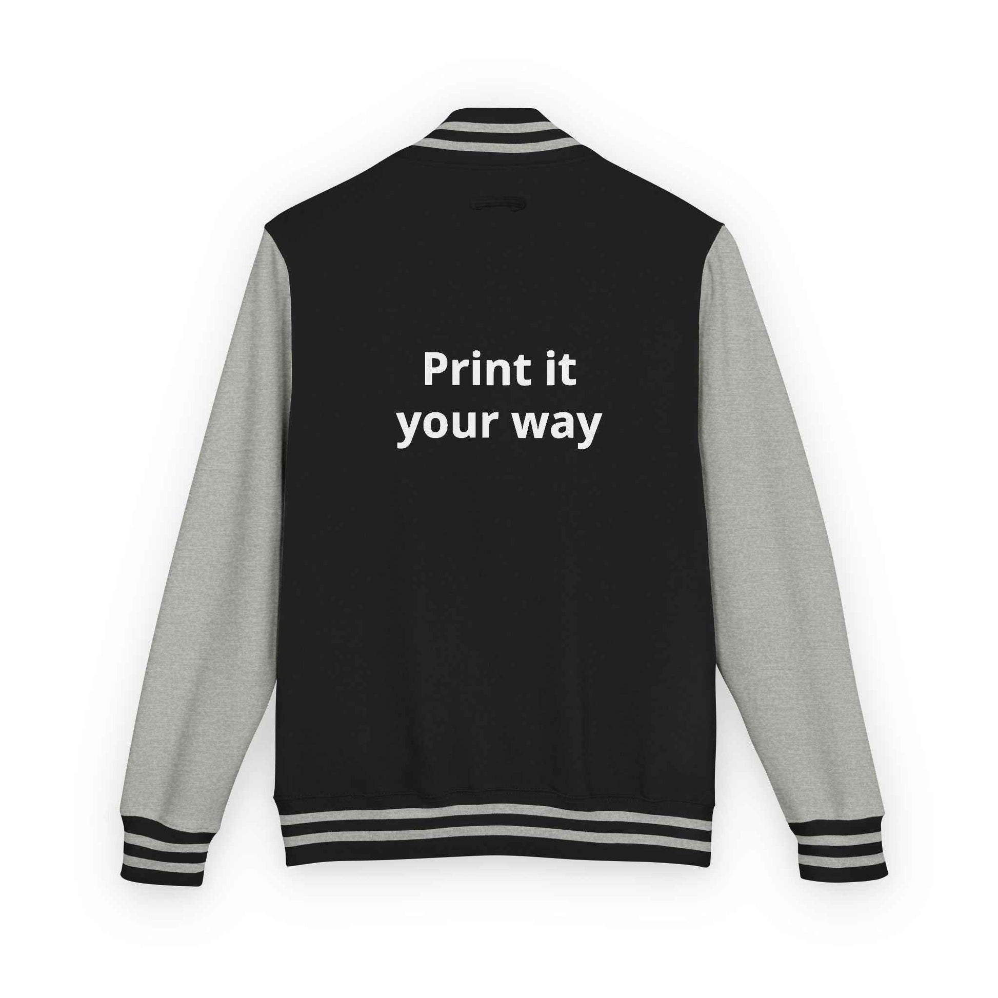 Letterman Jacket — "Print It Your Way" Customizable Varsity Jacket