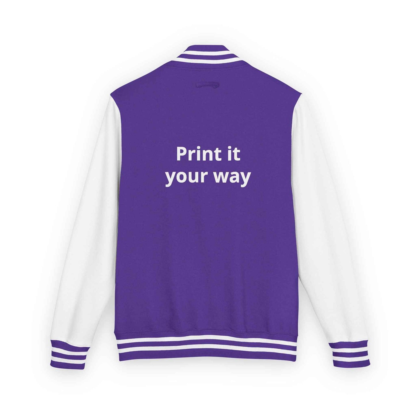 Letterman Jacket — "Print It Your Way" Customizable Varsity Jacket