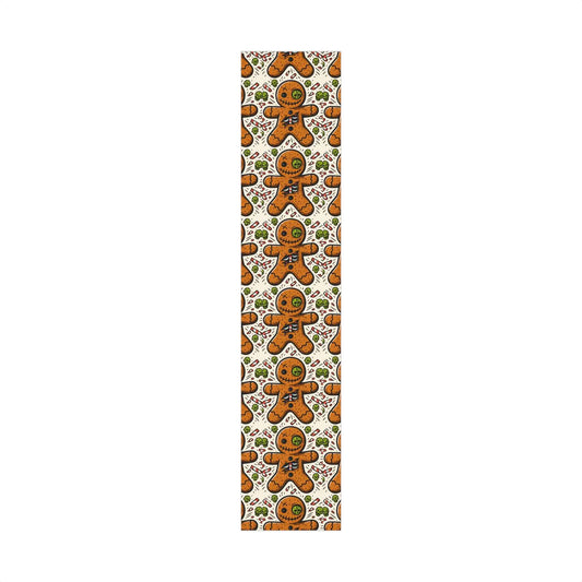 Ginger Voodoo Gift Wrap Paper — Halloween Gingerbread Pattern
