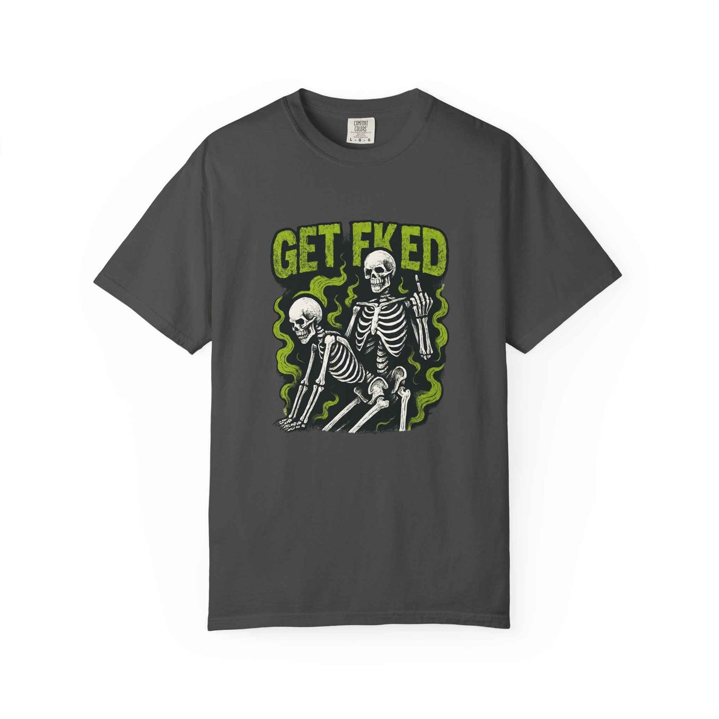 Get Fked Skeletons T-Shirt — Edgy Goth Skull Graphic Tee
