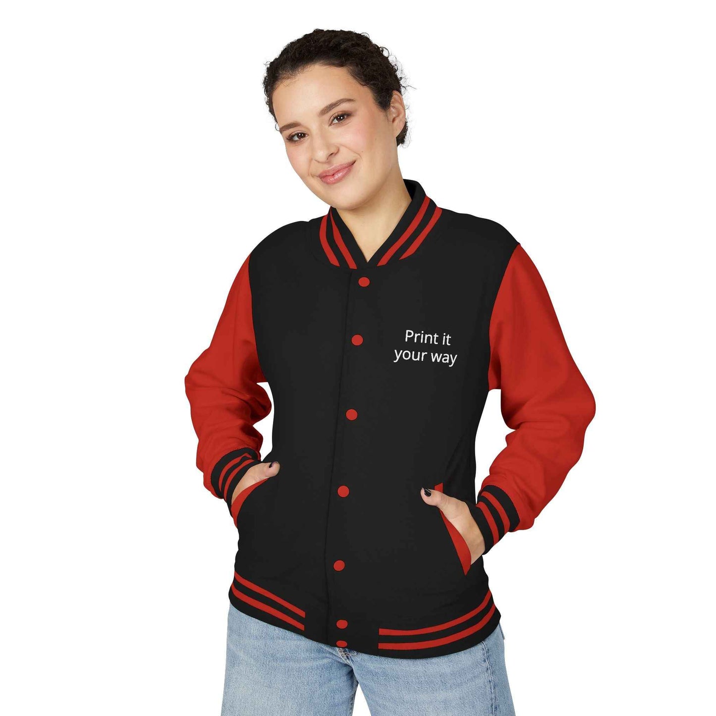 Letterman Jacket — "Print It Your Way" Customizable Varsity Jacket