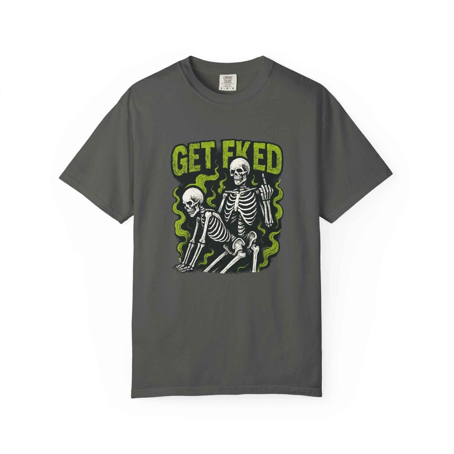 Get Fked Skeletons T-Shirt — Edgy Goth Skull Graphic Tee