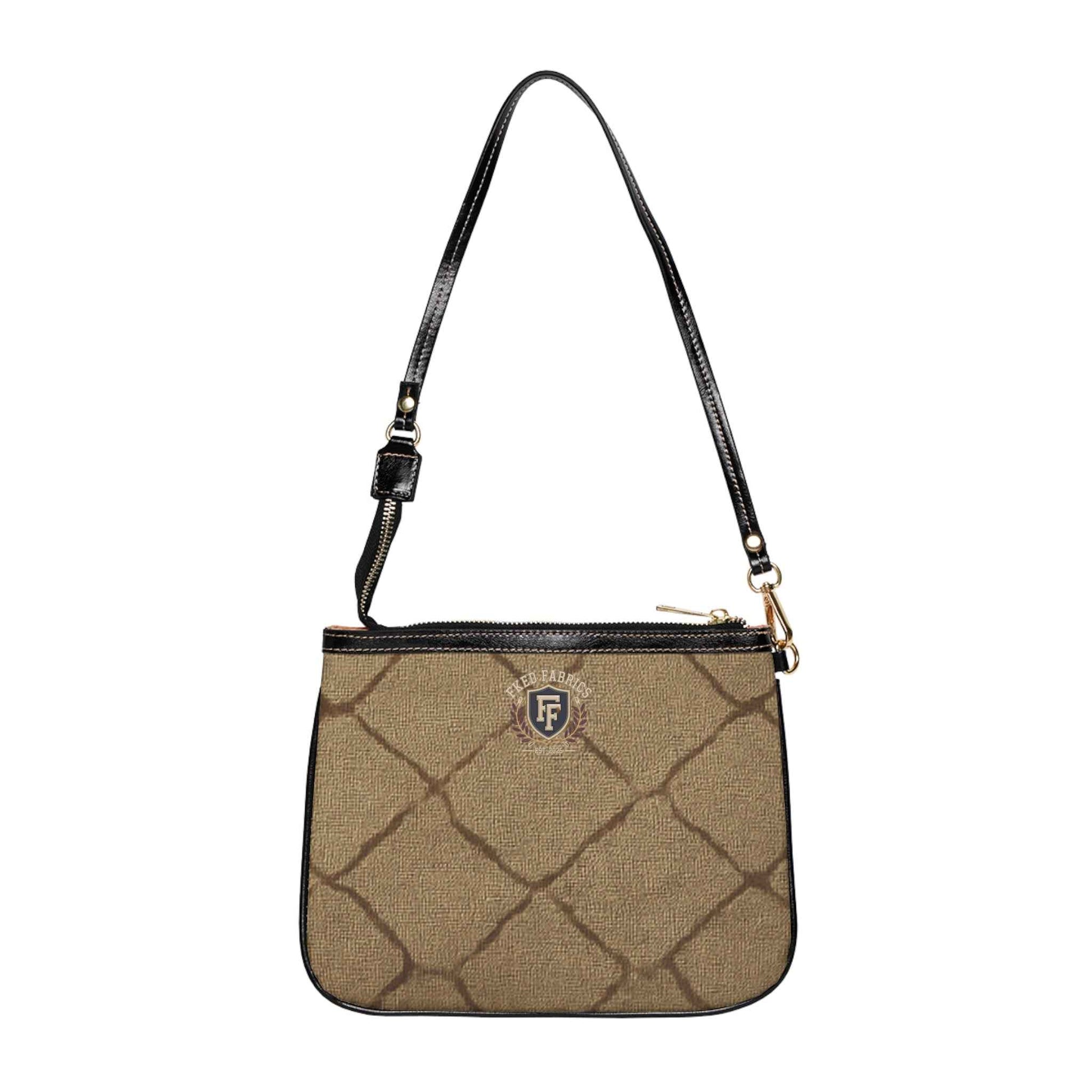 Quilted Pattern Small Shoulder Bag — Casual Everyday Crossbody Purse