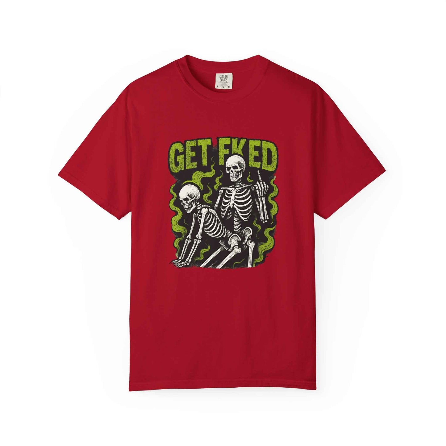 Get Fked Skeletons T-Shirt — Edgy Goth Skull Graphic Tee