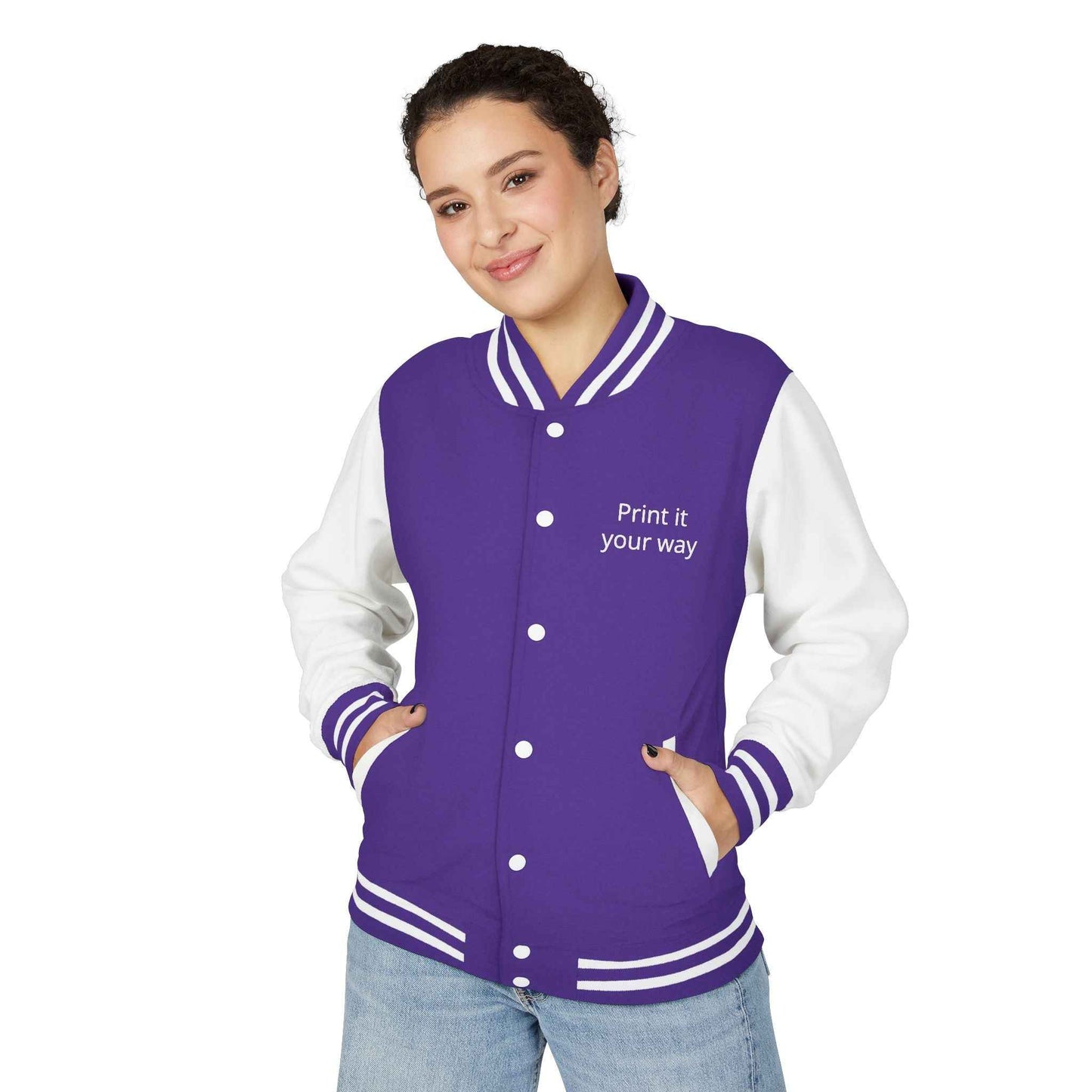 Letterman Jacket — "Print It Your Way" Customizable Varsity Jacket