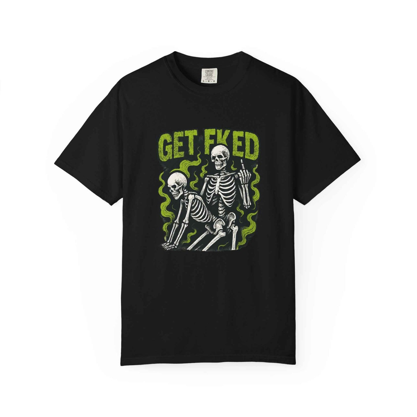 Get Fked Skeletons T-Shirt — Edgy Goth Skull Graphic Tee