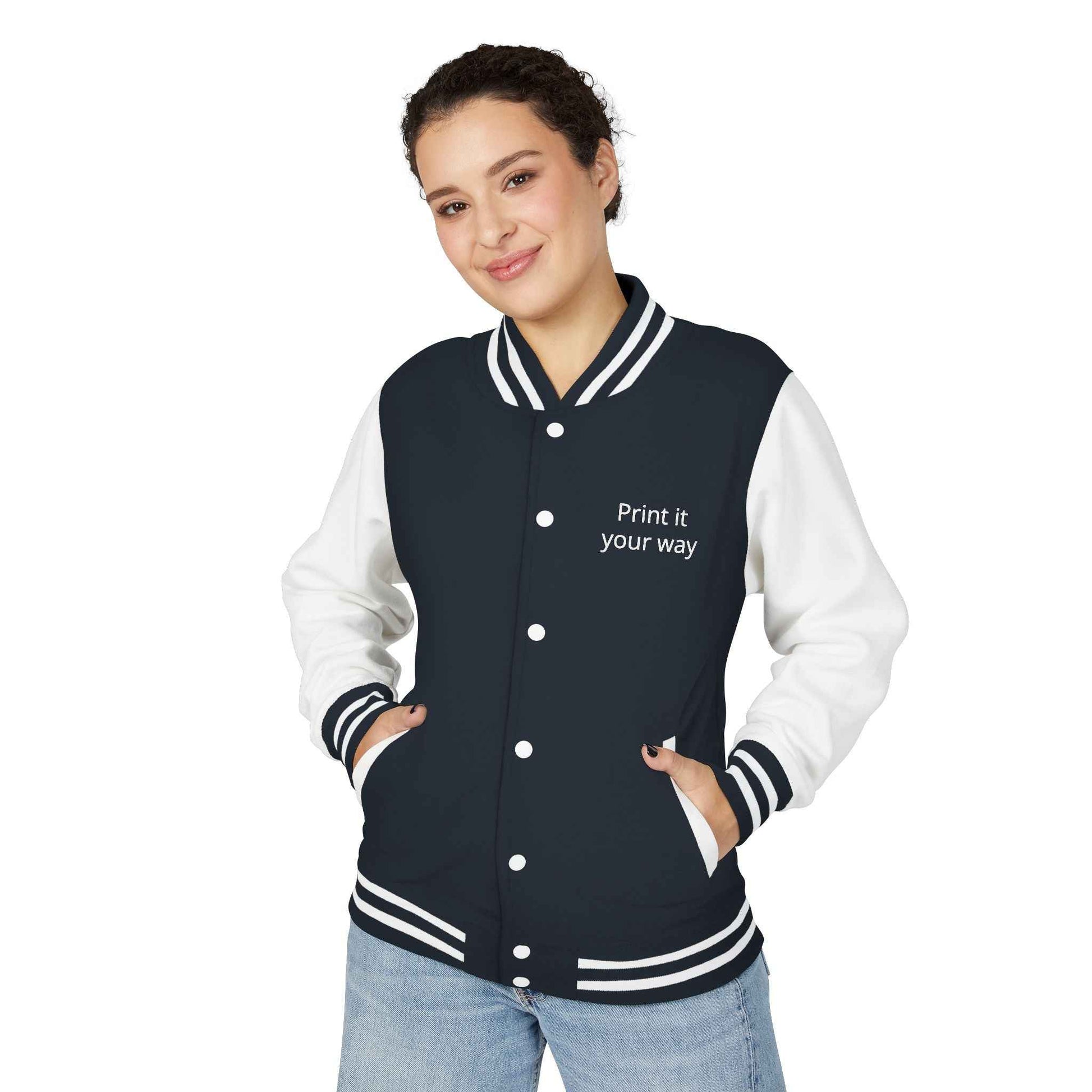 Letterman Jacket — "Print It Your Way" Customizable Varsity Jacket