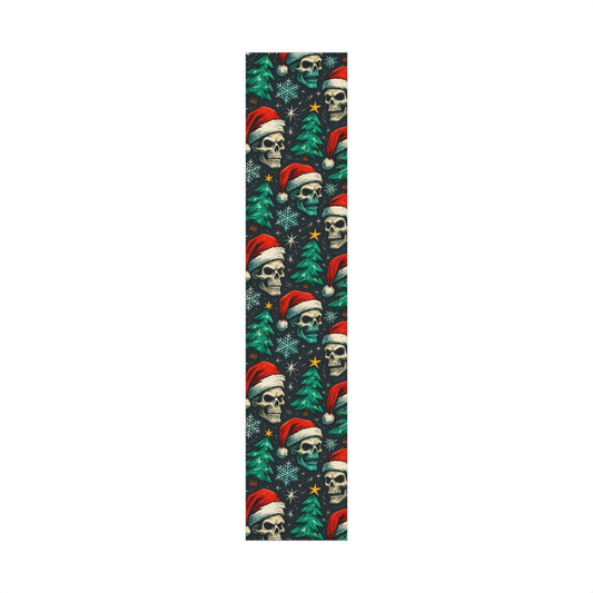 Skulls & Santa Christmas Gift Wrap Paper
