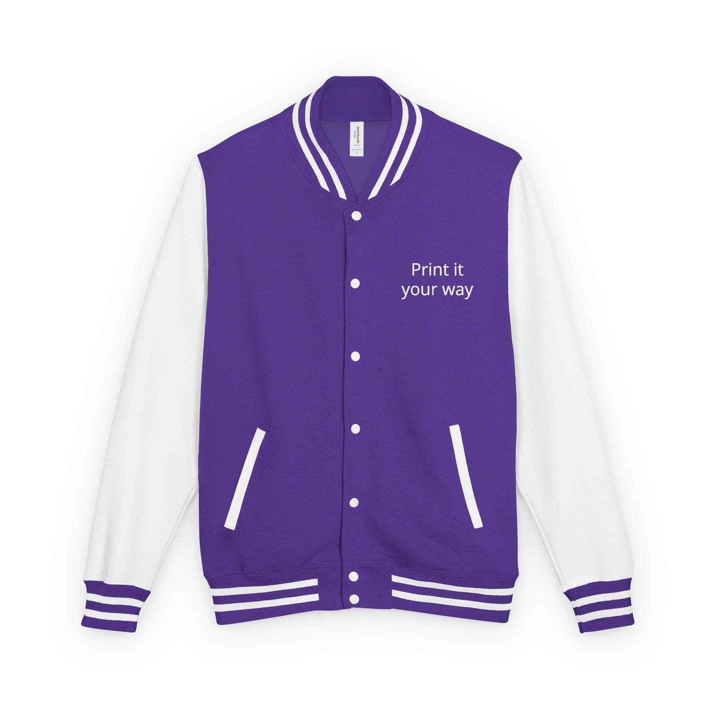 Letterman Jacket — "Print It Your Way" Customizable Varsity Jacket